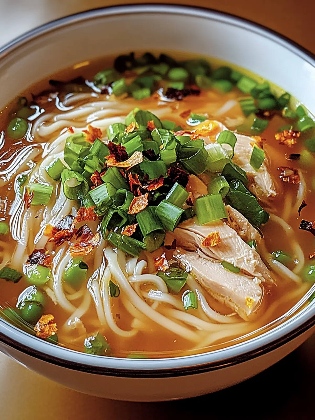 Ginger Garlic Chicken Noodle Soup