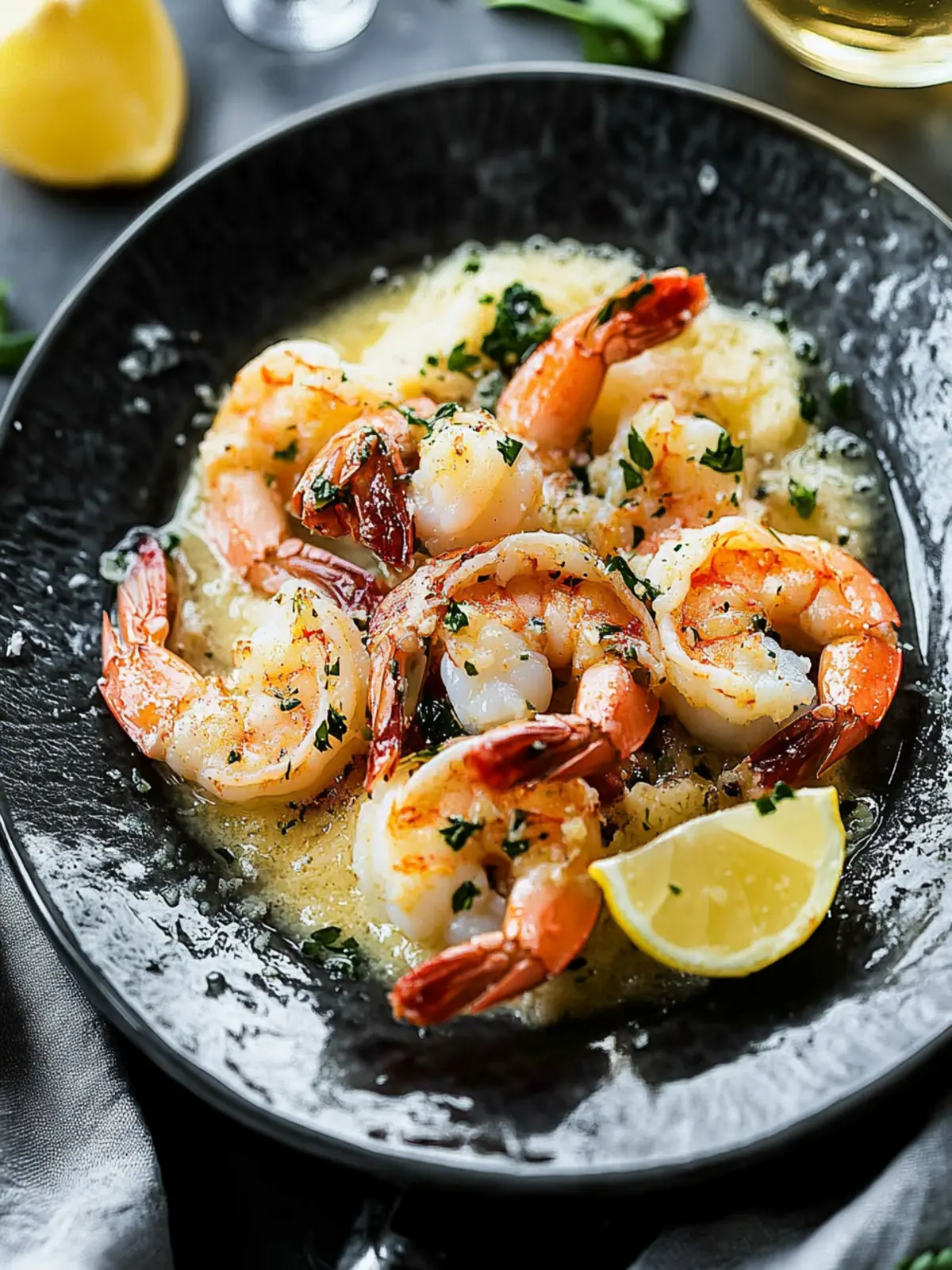 Prosecco Butter Poached Shrimp