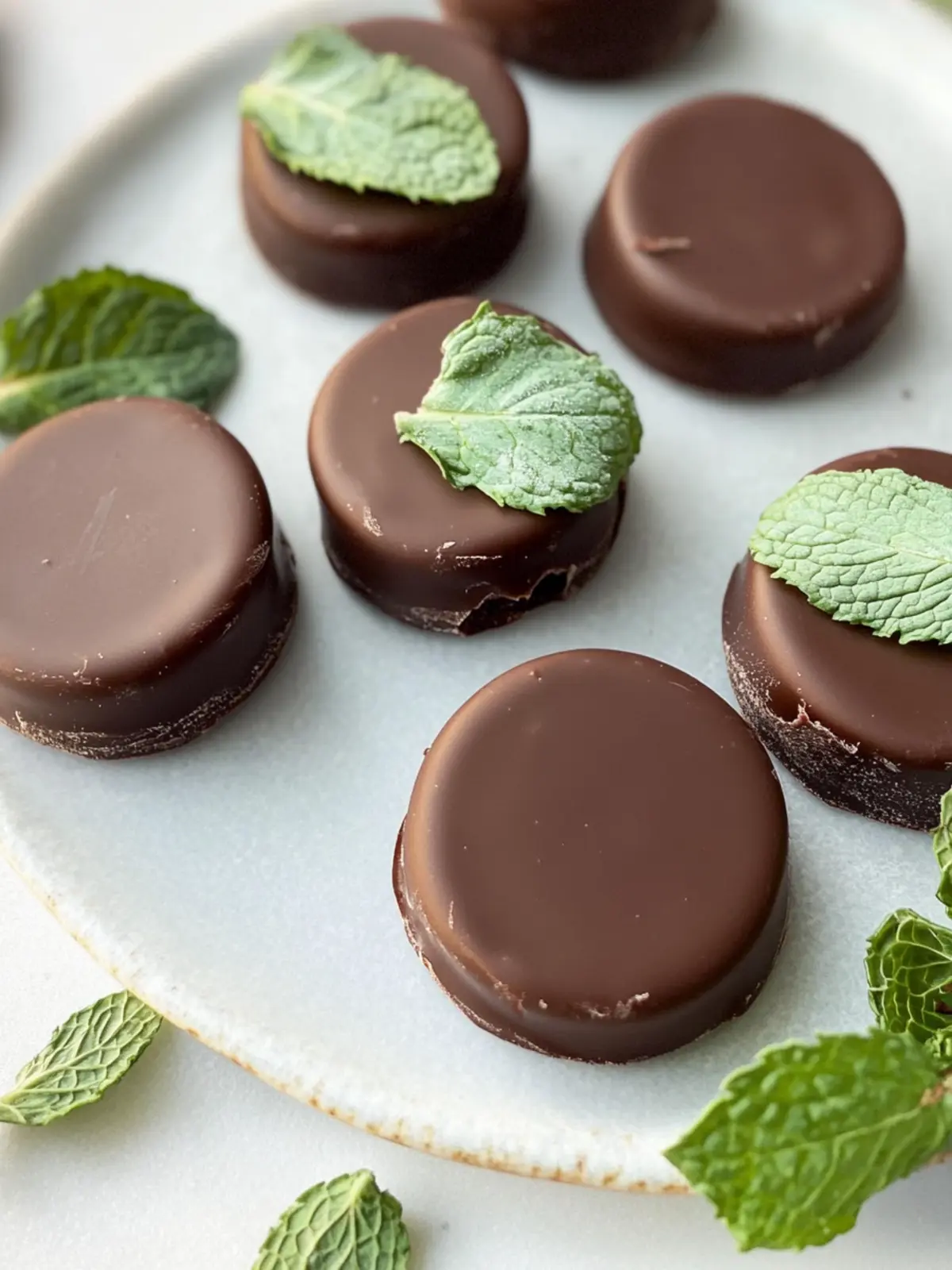 Homemade Andes Mint Chocolates