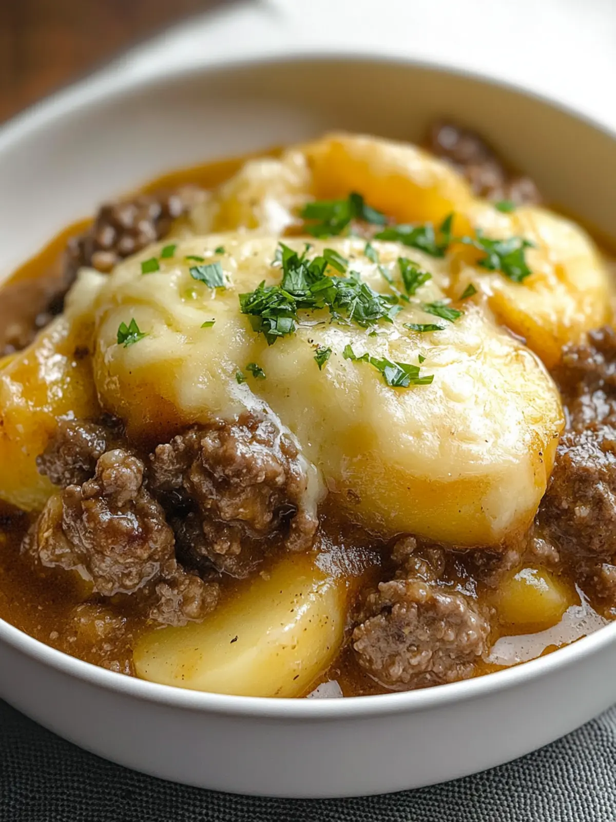 Crockpot Hamburger Potato Casserole