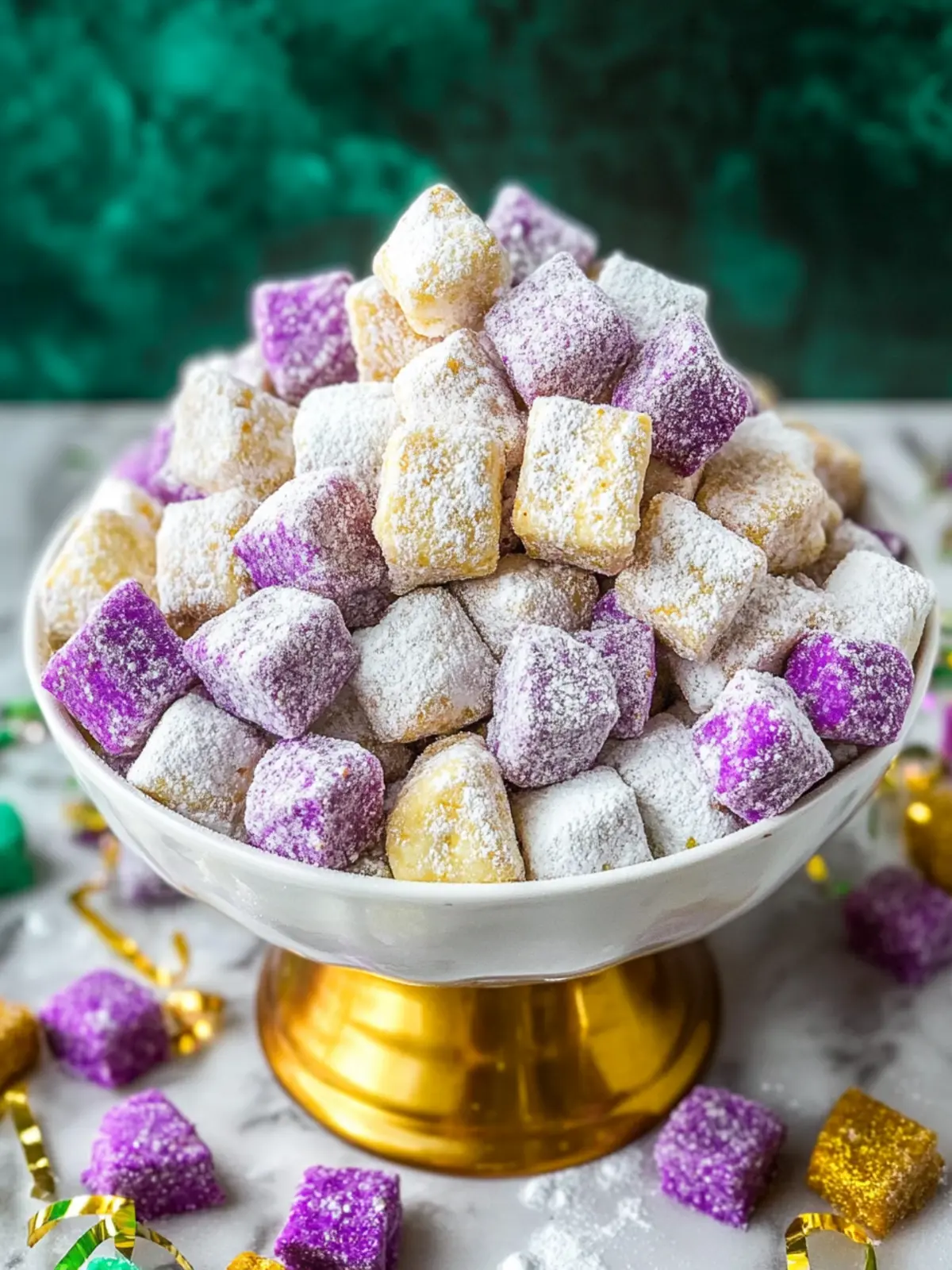 Mardi Gras Puppy Chow
