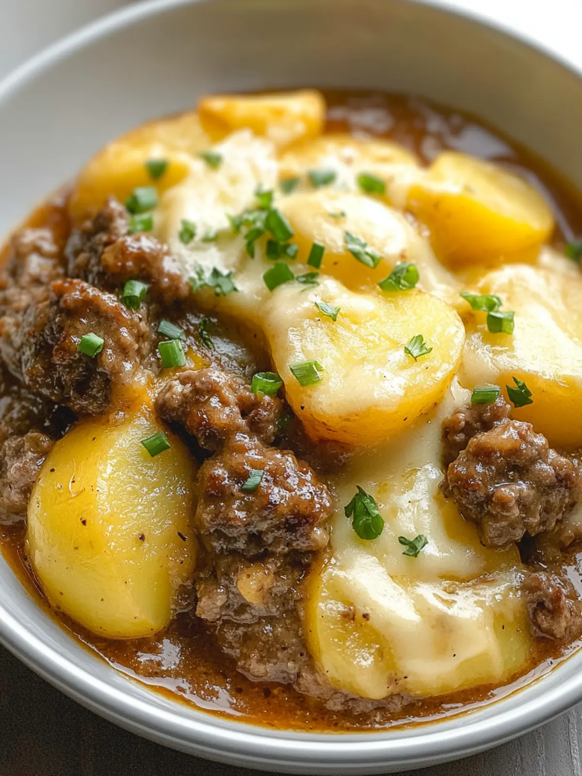 Crockpot Hamburger Potato Casserole