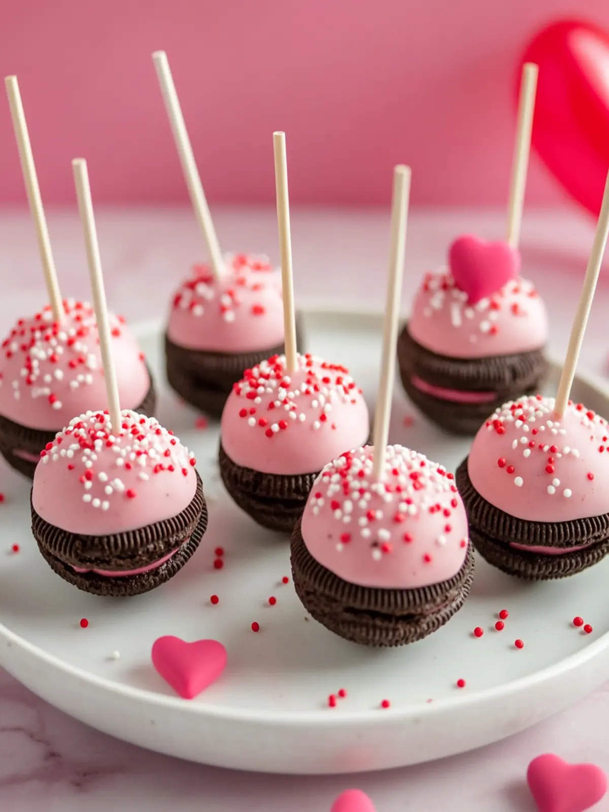 Valentines Day Oreo Pops