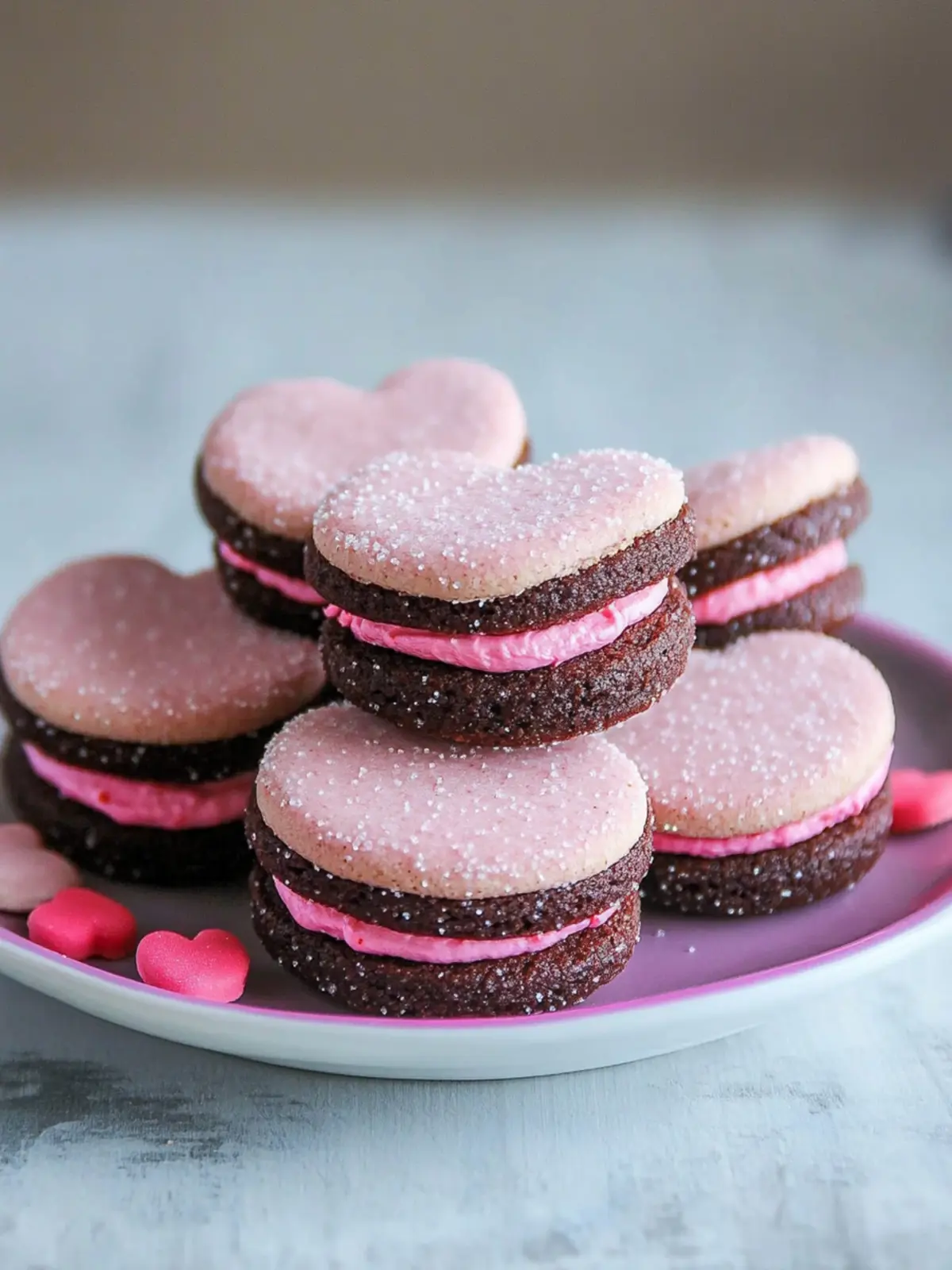 Valentine Sandwich Cookies