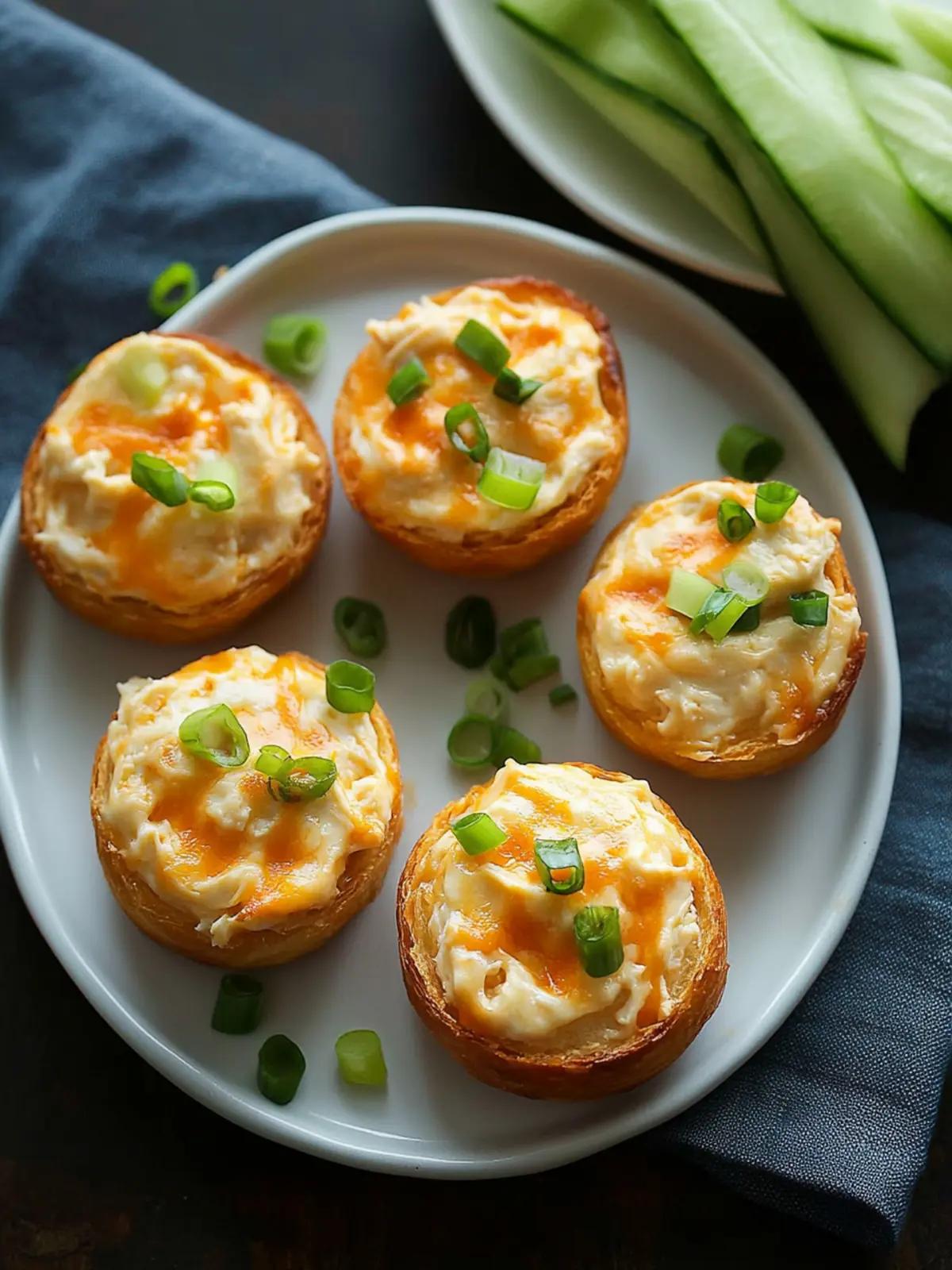 Buffalo Chicken Dip Bites