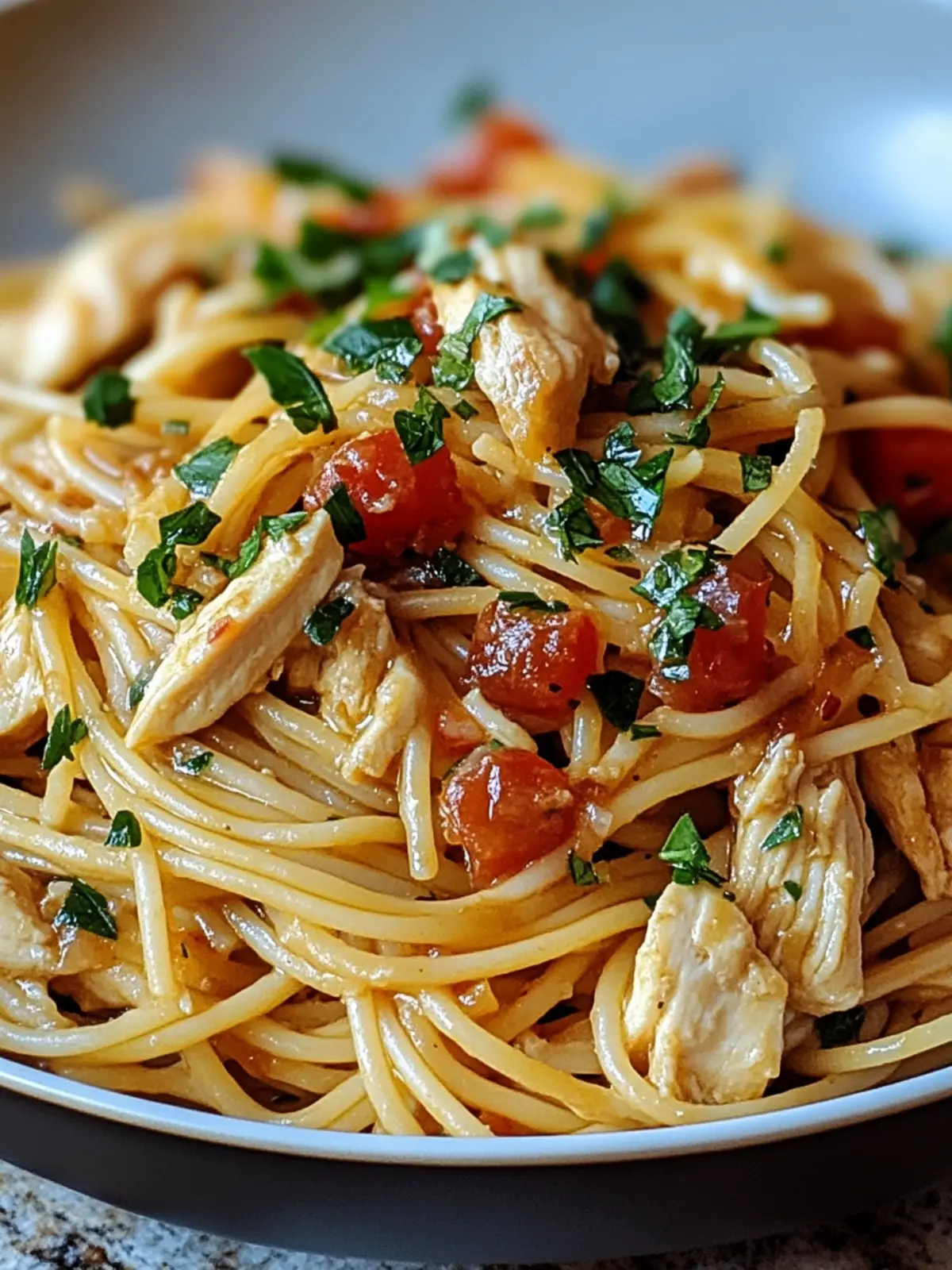 Monterey Chicken Spaghetti