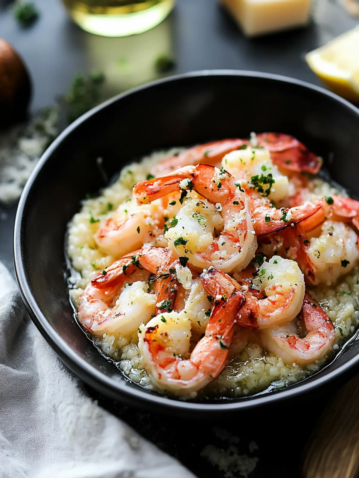 Prosecco Butter Poached Shrimp