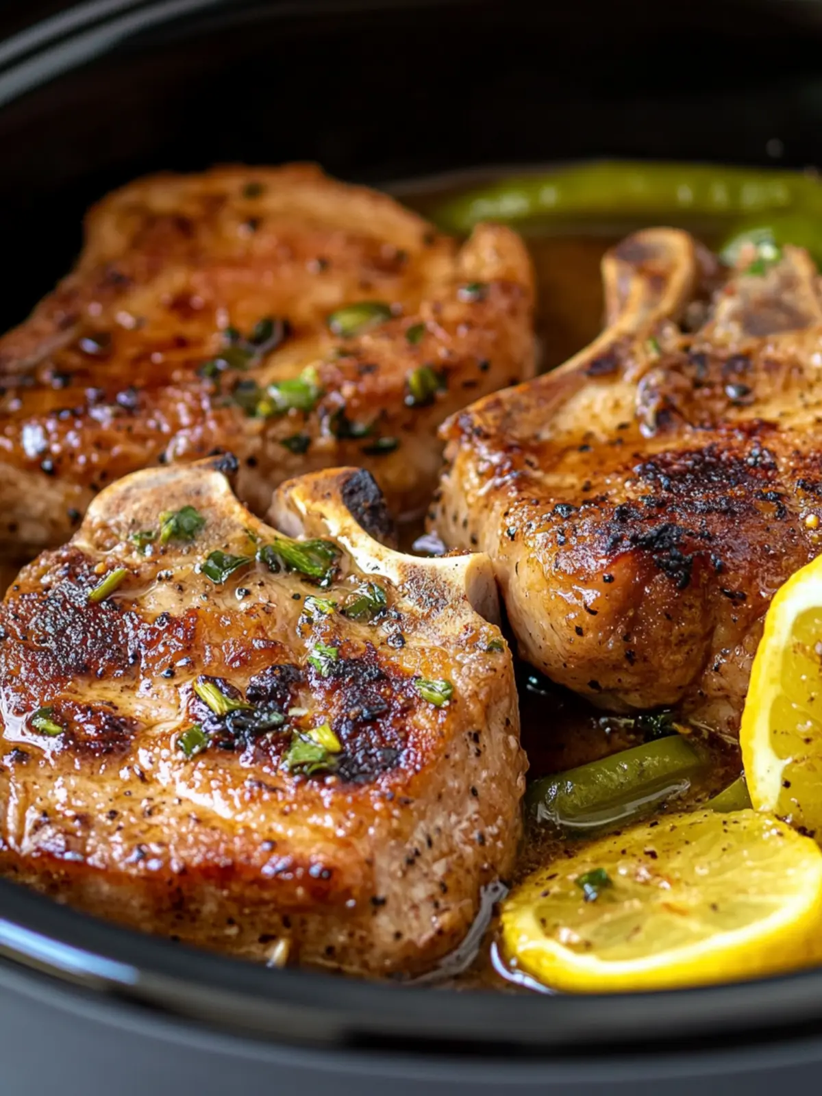 Crock Pot Mississippi Pork Chops