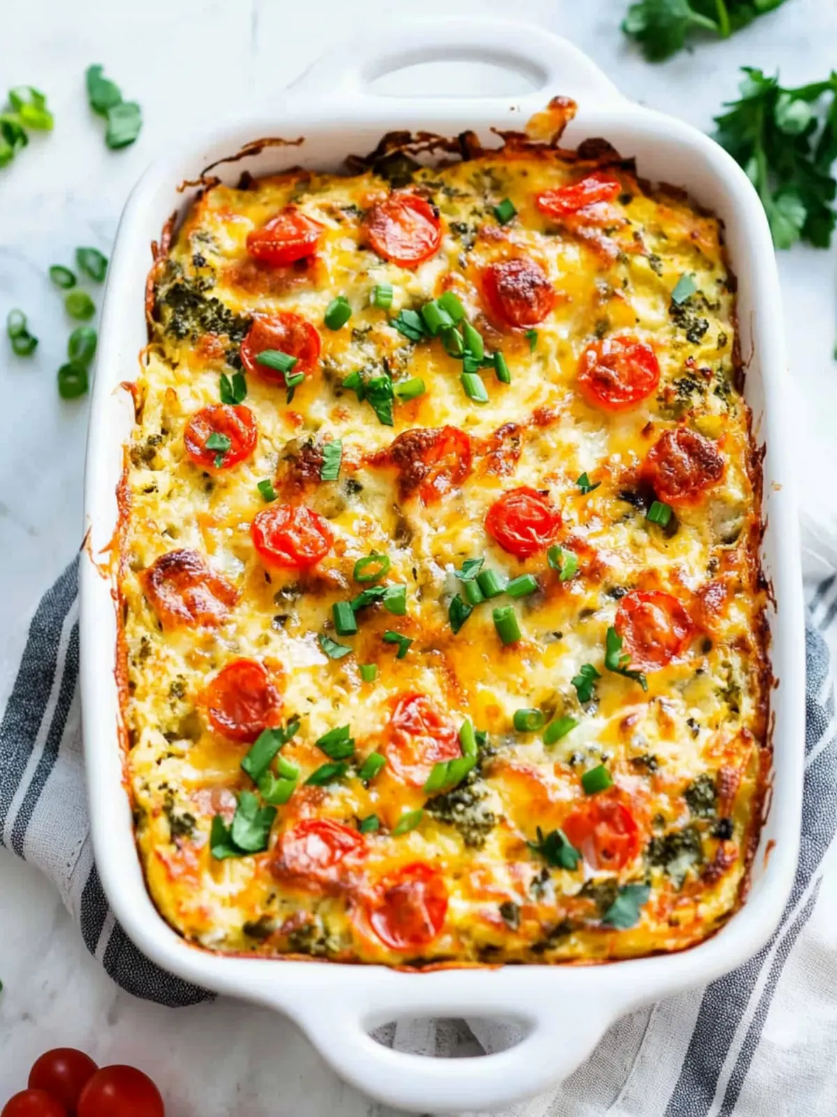 Vegetarian Hash Brown Breakfast Casserole
