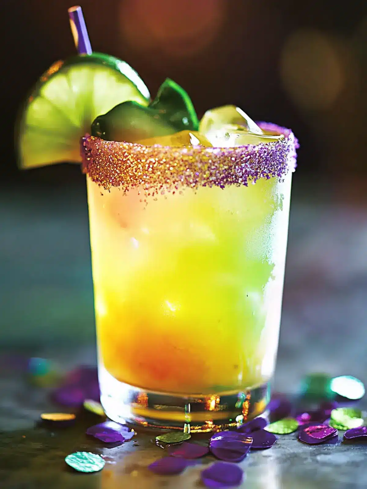 Mardi Gras Melonade Cocktail