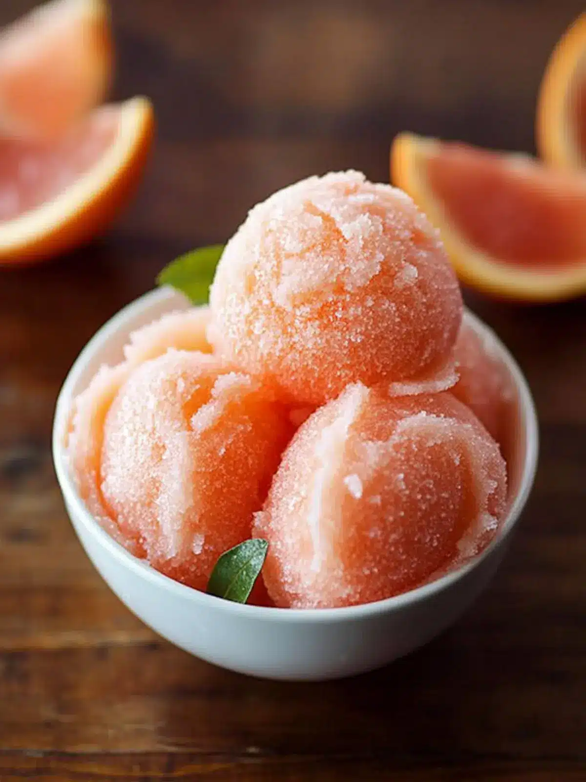 Blood Orange Champagne Sorbet