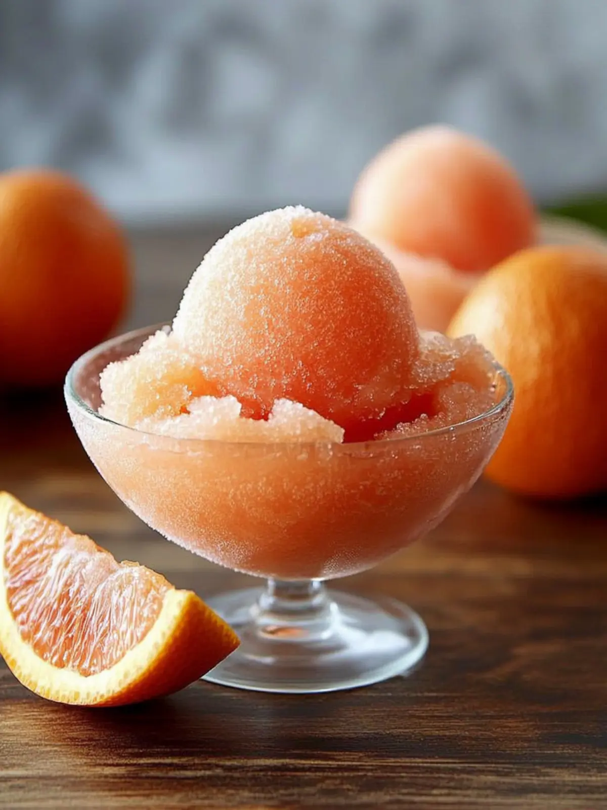 Blood Orange Champagne Sorbet