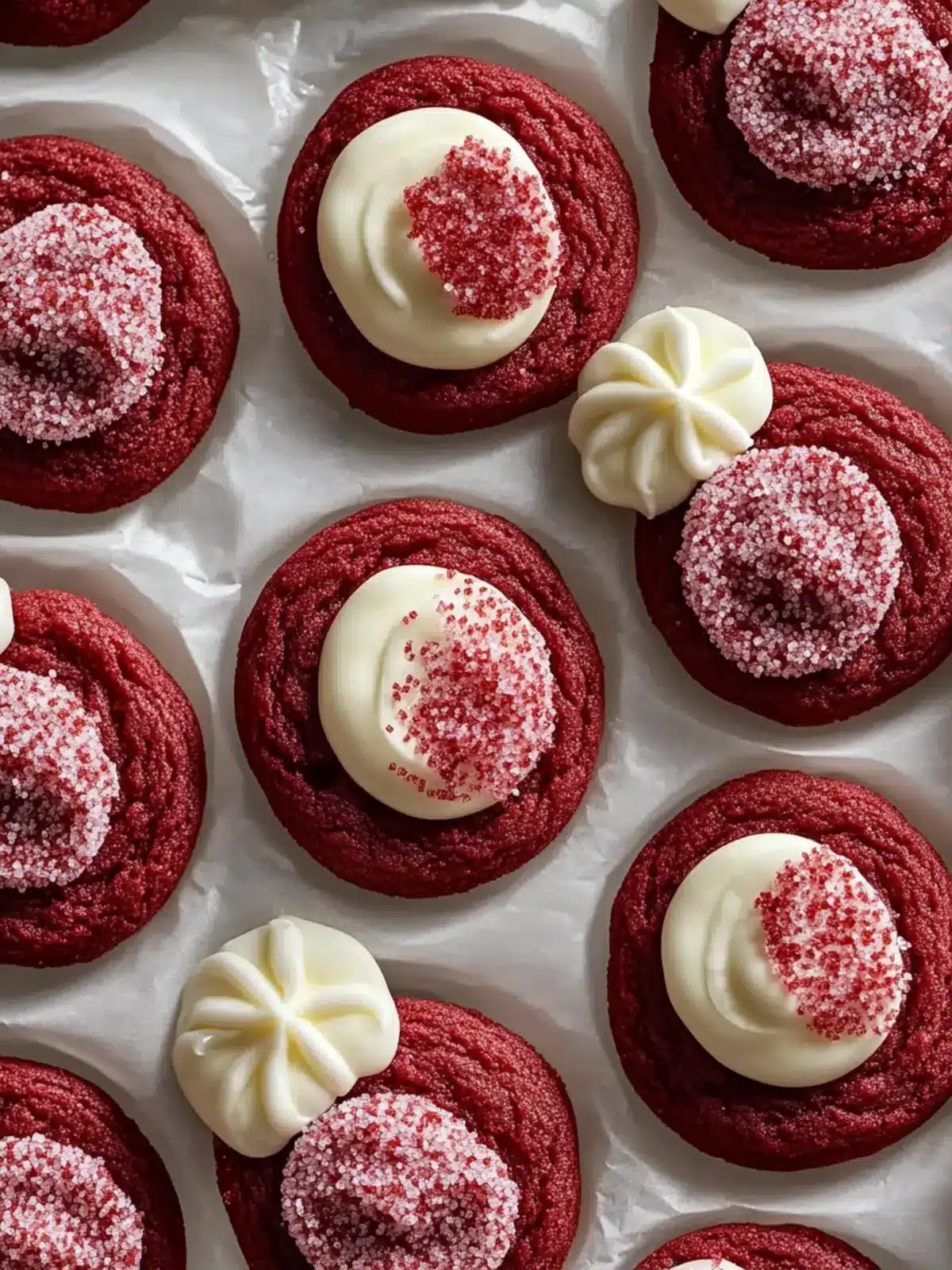 Red Velvet Sugar Cookies