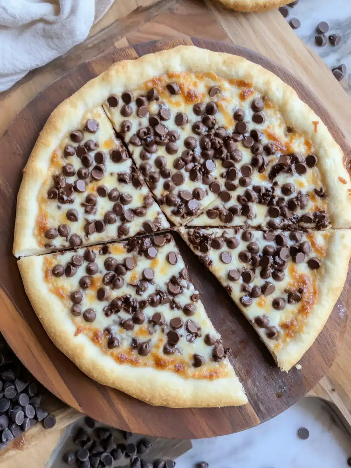 Chocolate Chip Dessert Pizza