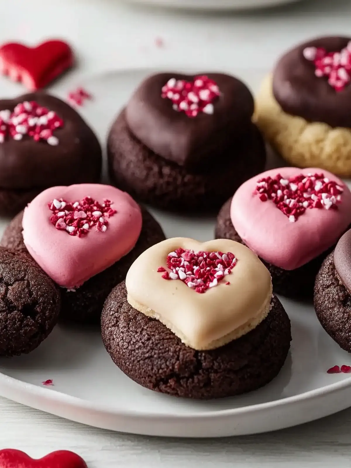 Valentine Ganache Cookies