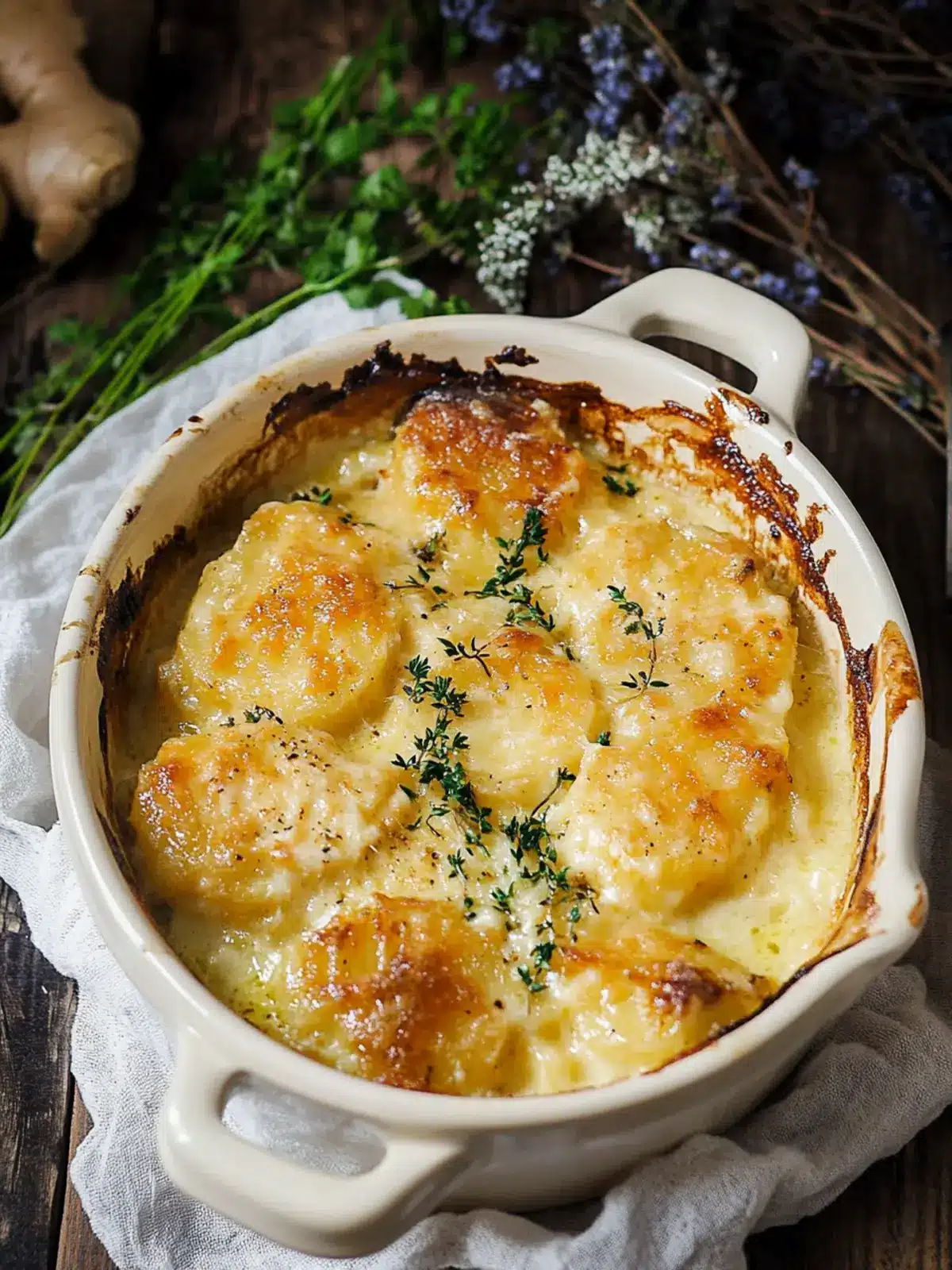 Creamy Root Vegetable Gratin