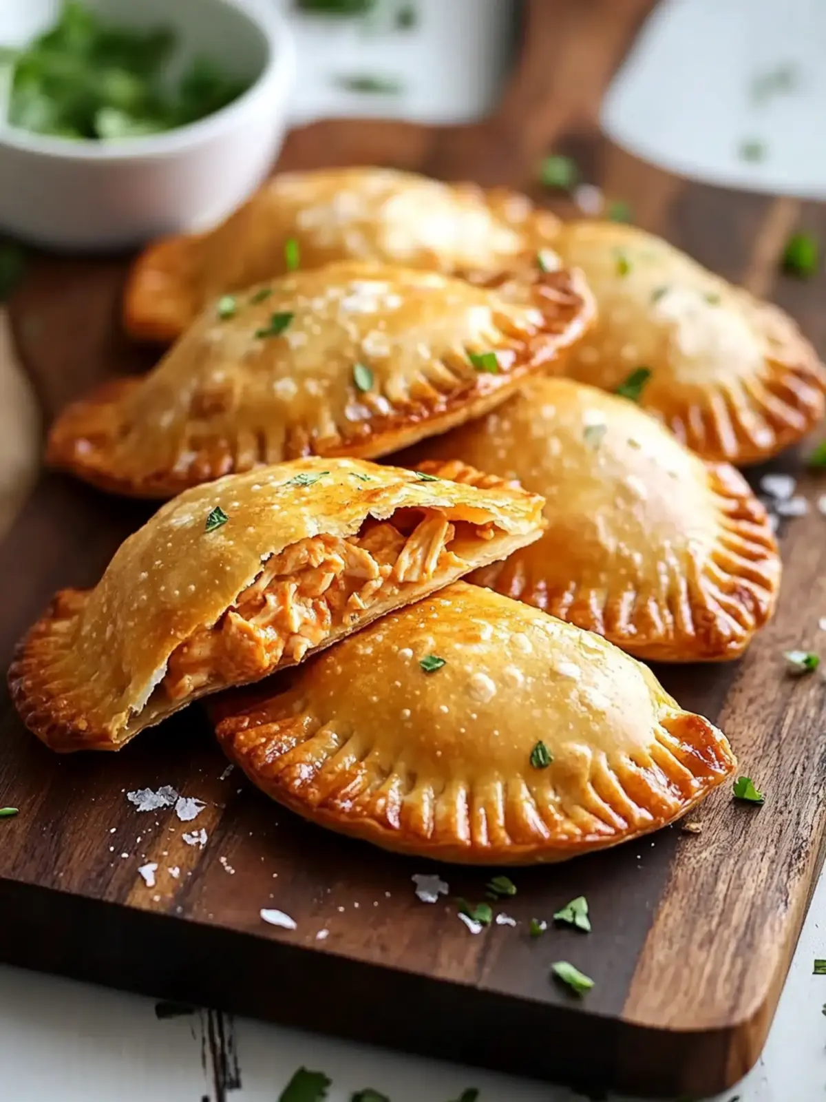 Buffalo Chicken Dip Empanadas