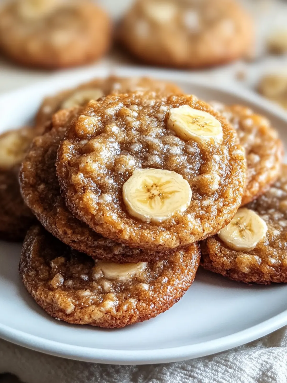 Chewy Banana Bread Cookies