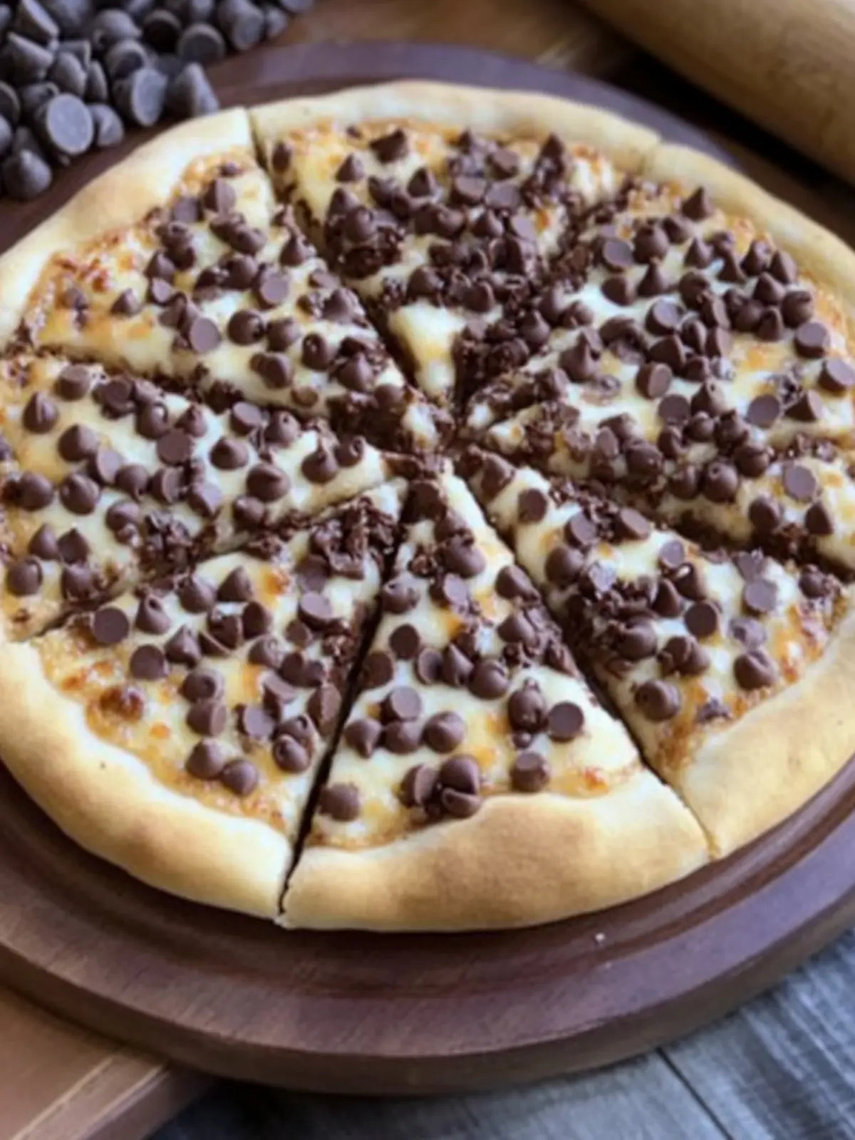 Chocolate Chip Dessert Pizza