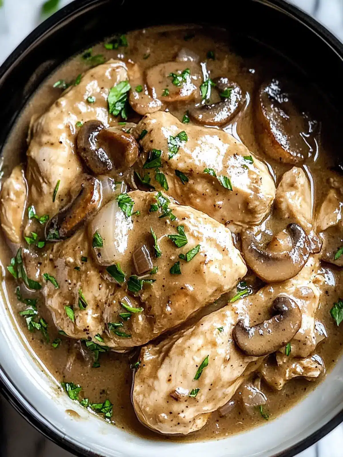 Crockpot Chicken Marsala