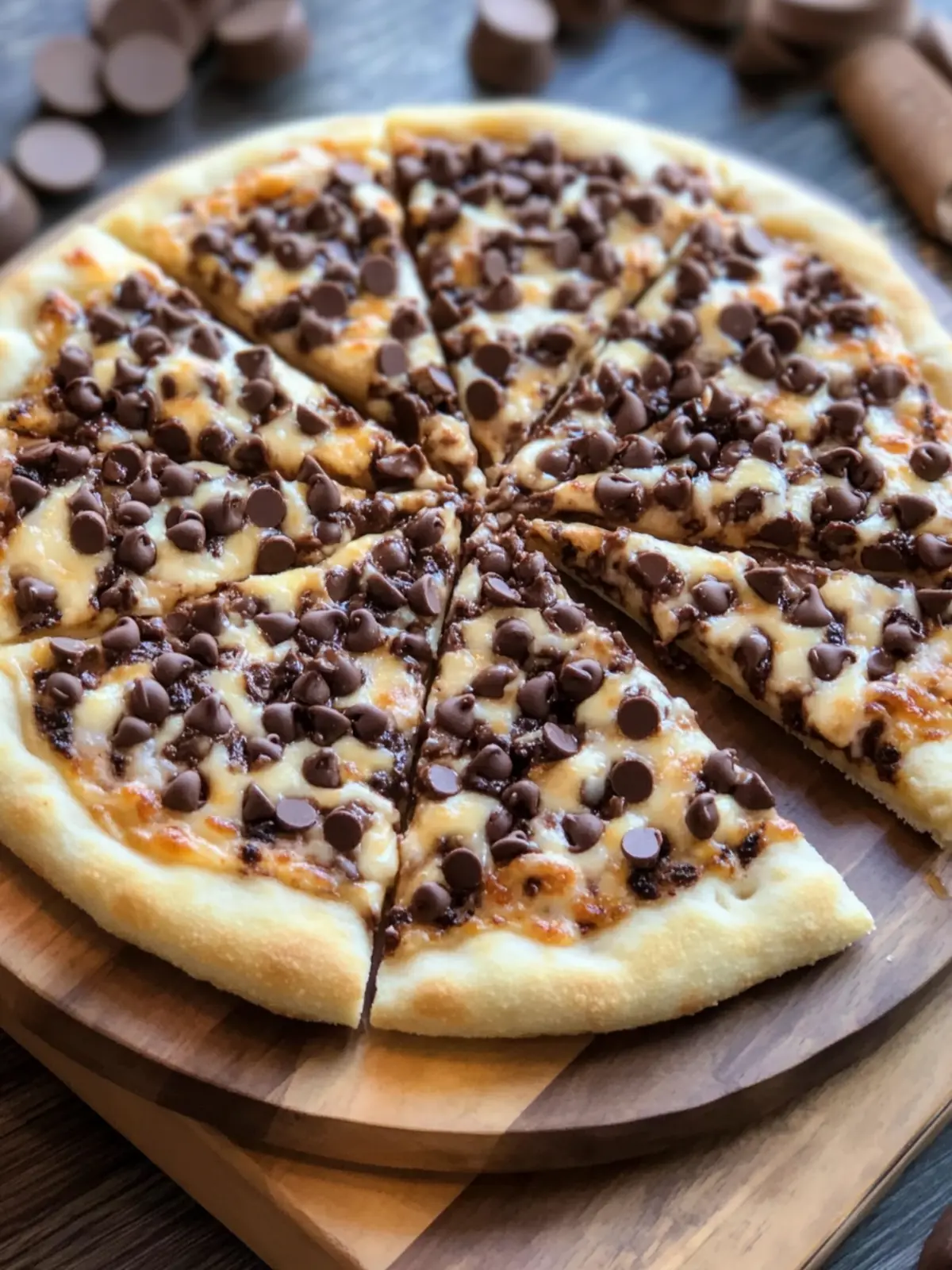 Chocolate Chip Dessert Pizza