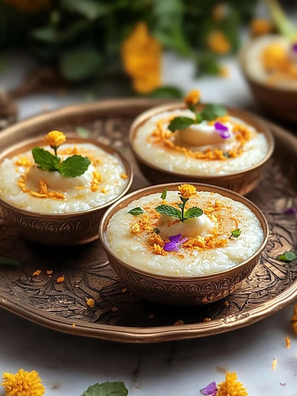 Sitaphal Phirni in Motichoor Cups