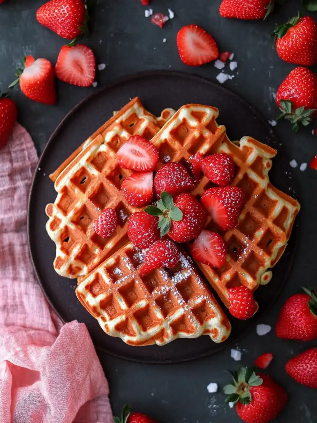 Strawberry Waffles