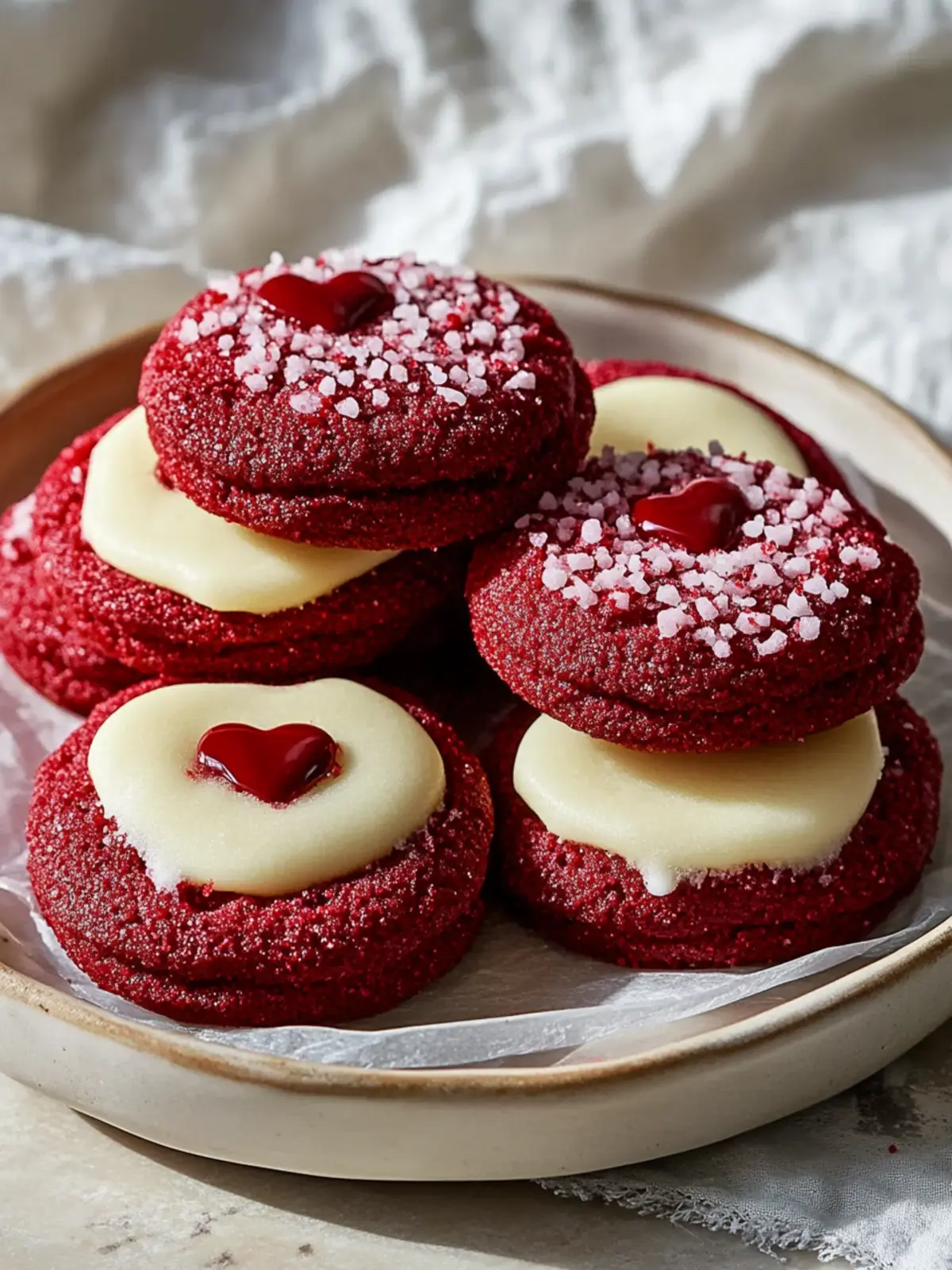 Red Velvet Sugar Cookies