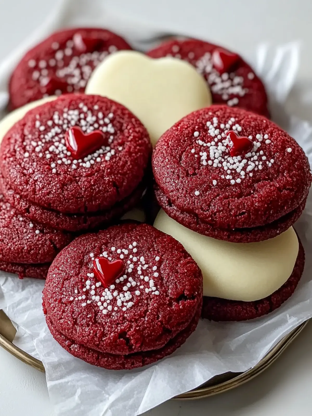 Red Velvet Sugar Cookies