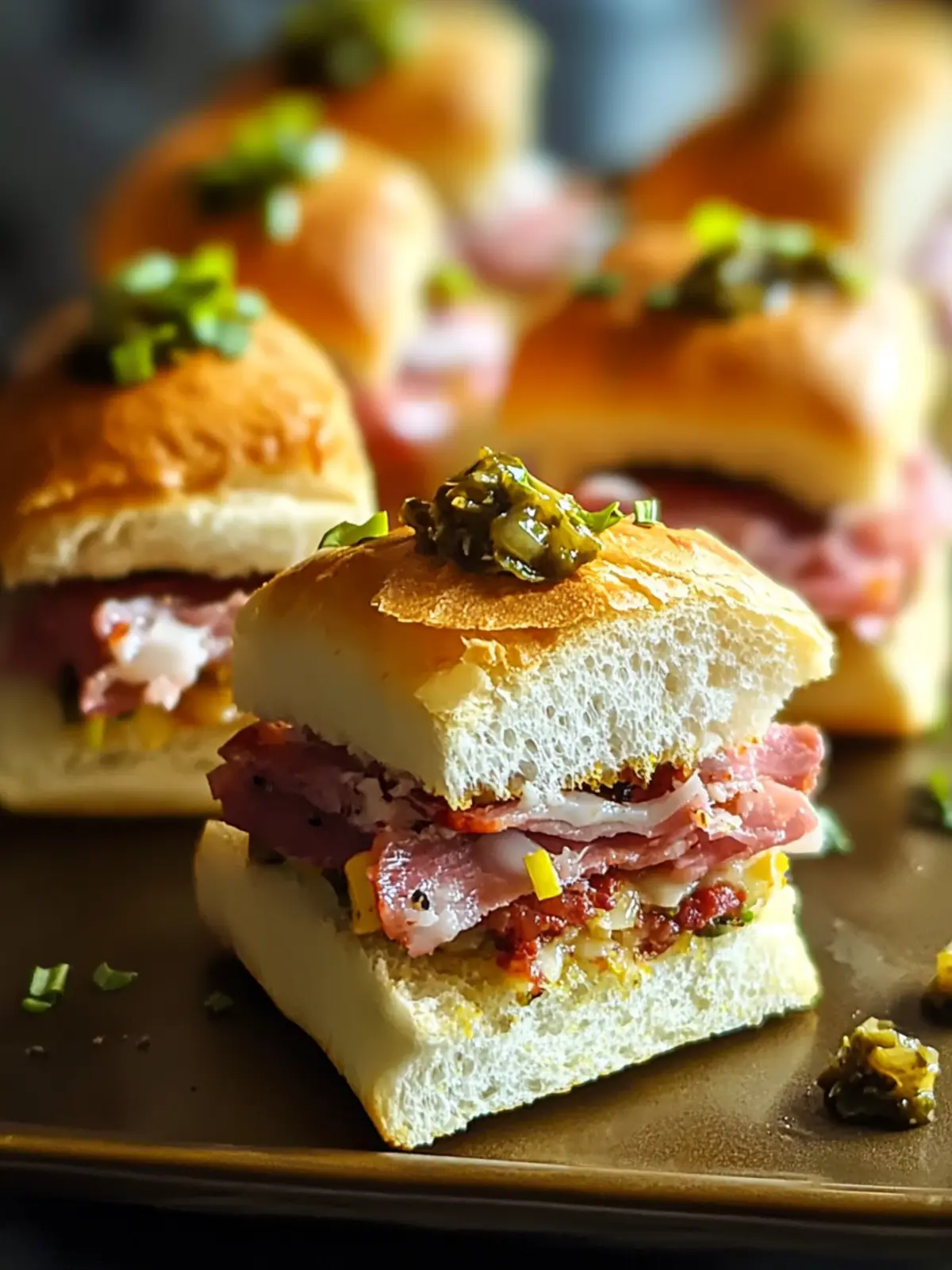Muffuletta Sliders Flavor Bomb