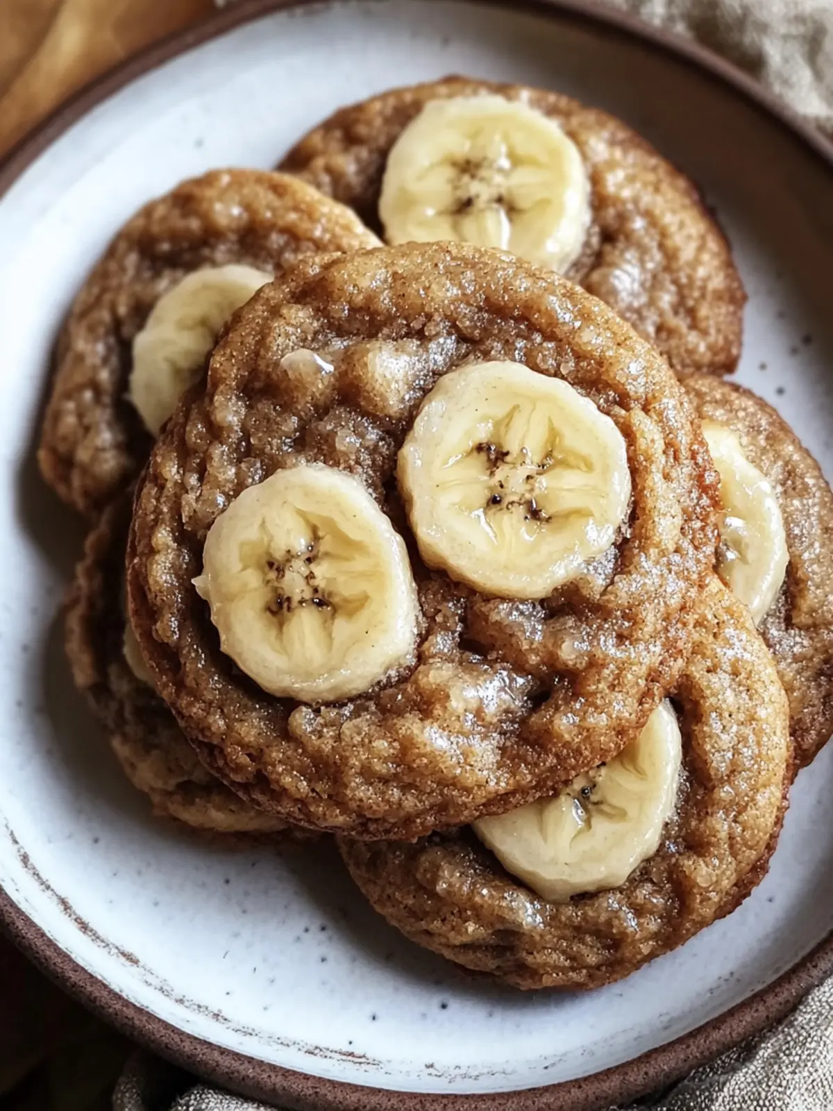 Chewy Banana Bread Cookies