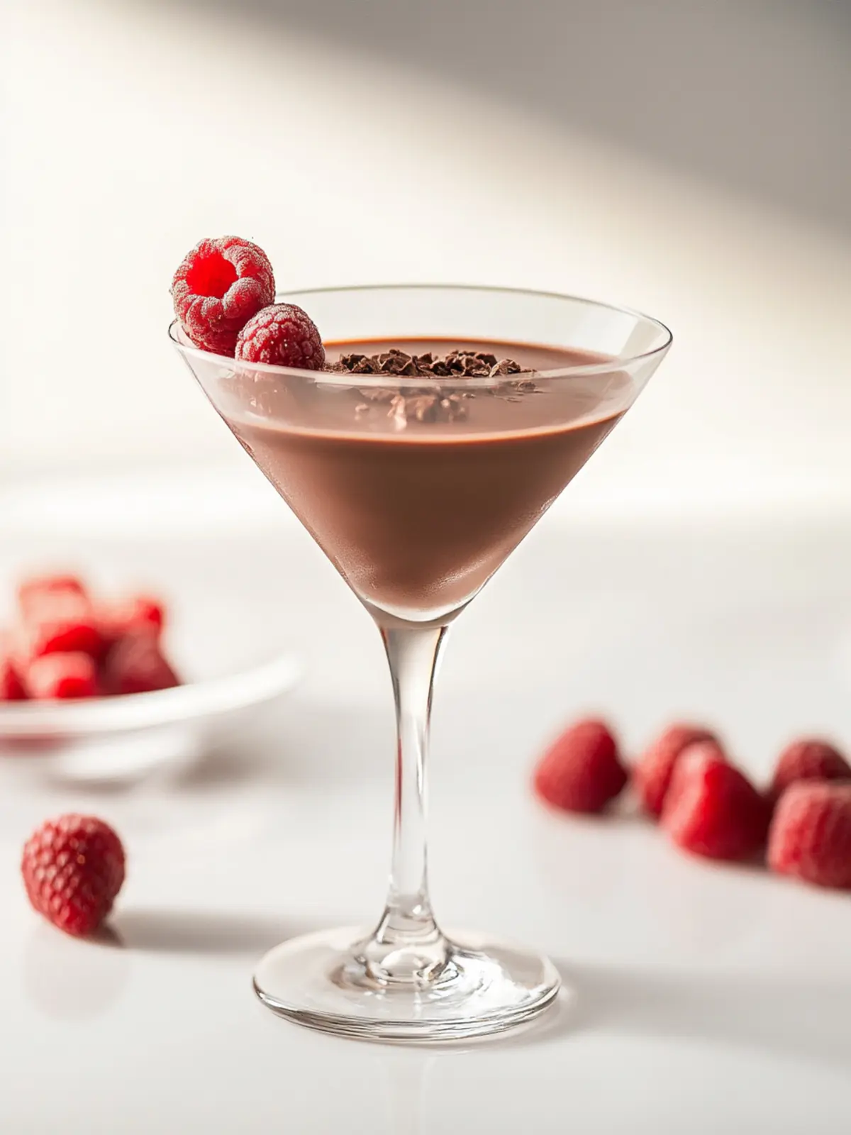 Chocolate-Covered Raspberry Martini