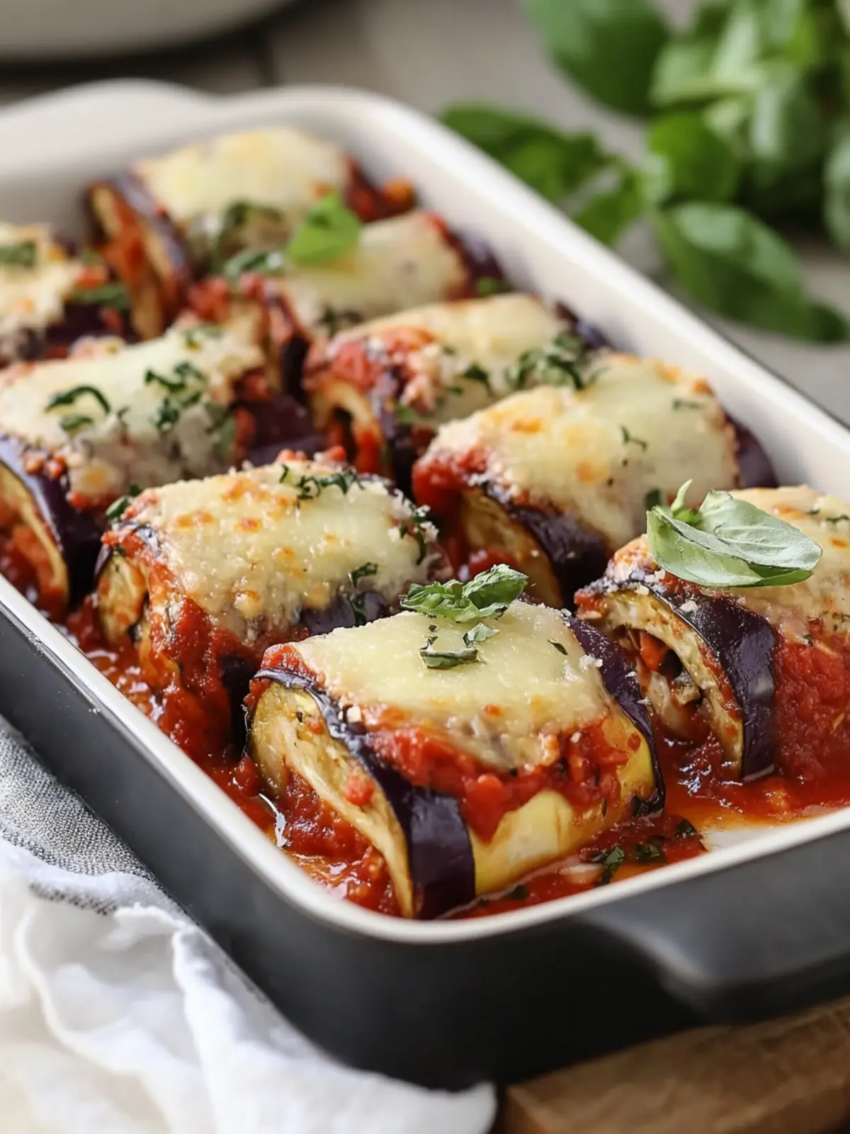 Healthy Eggplant Rollatini