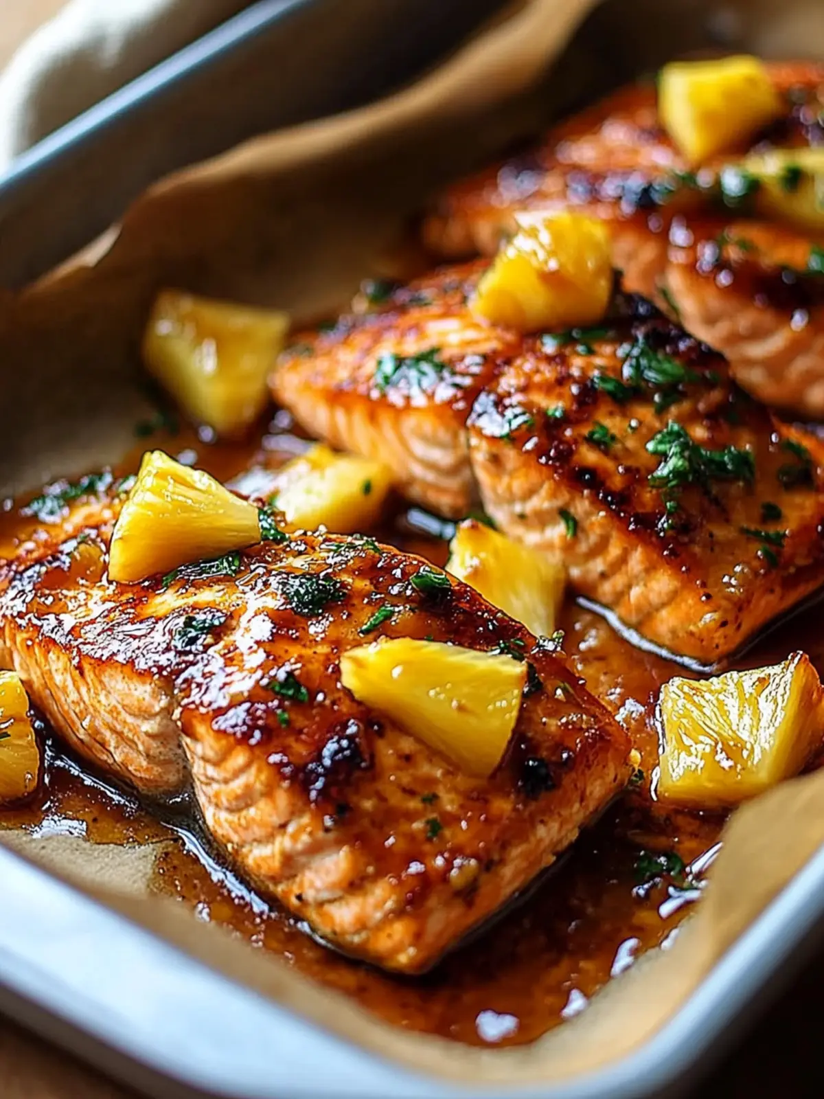 Pineapple Glazed Salmon