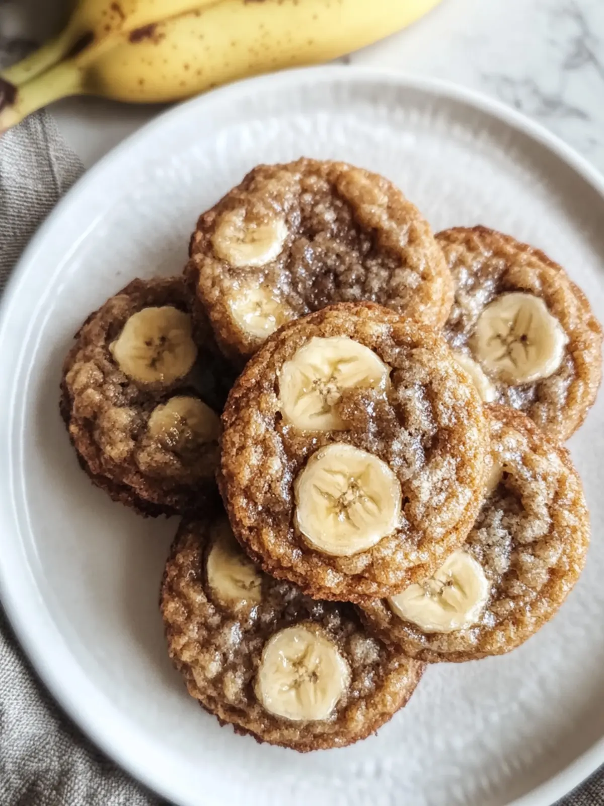 Chewy Banana Bread Cookies