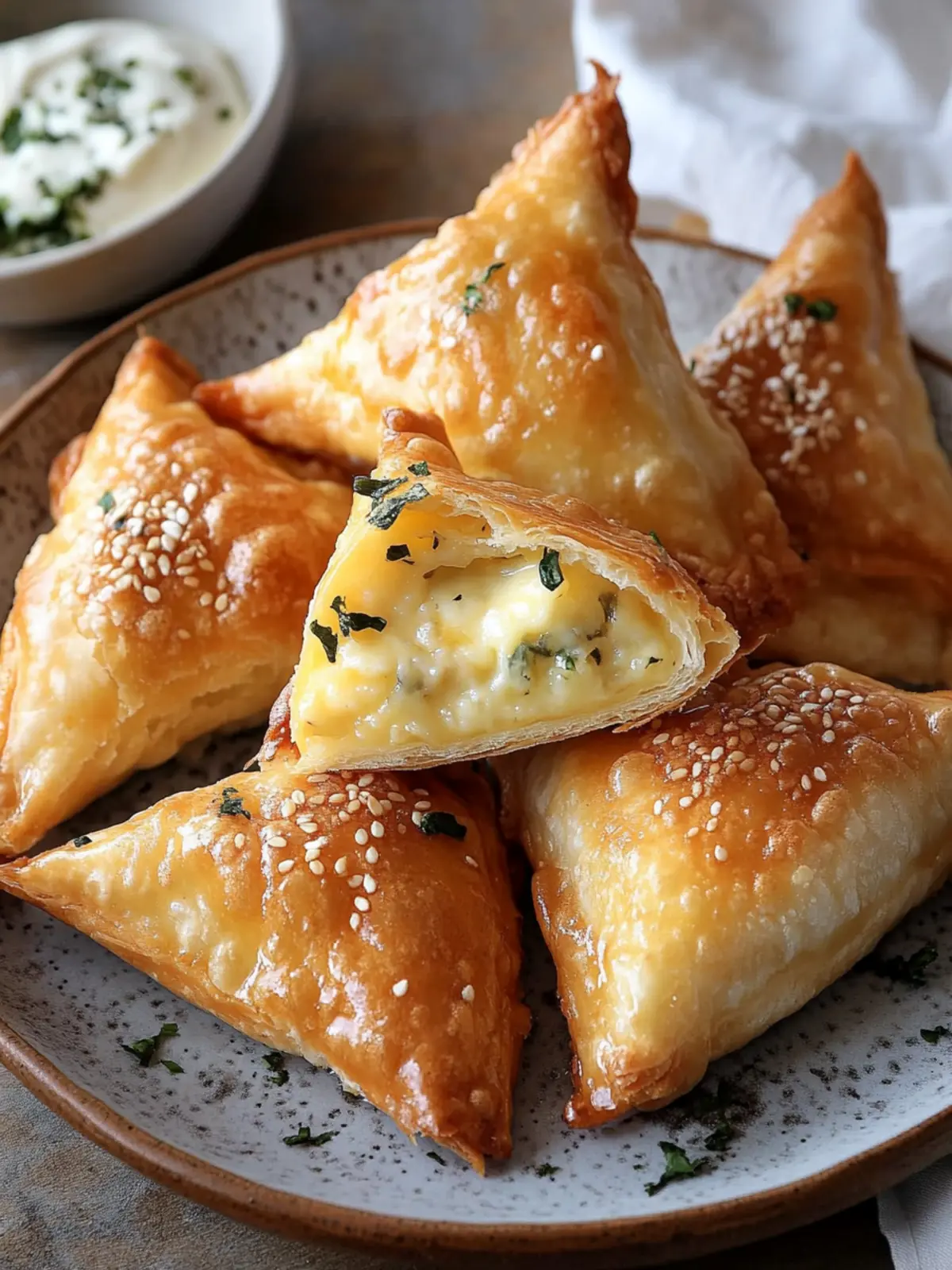 Cheese-Filled Lebanese Sambousek