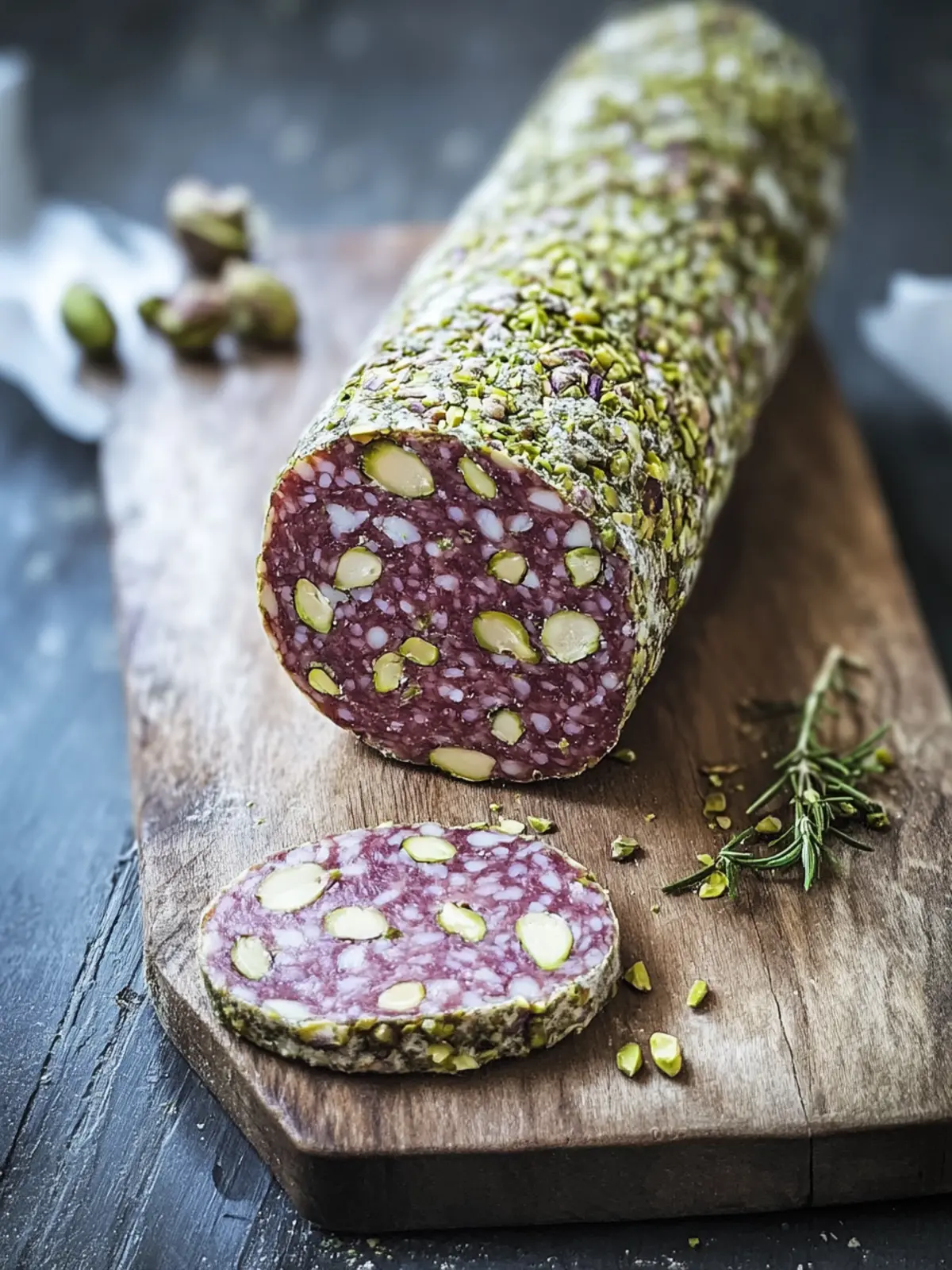 No-Bake Pistachio Salami