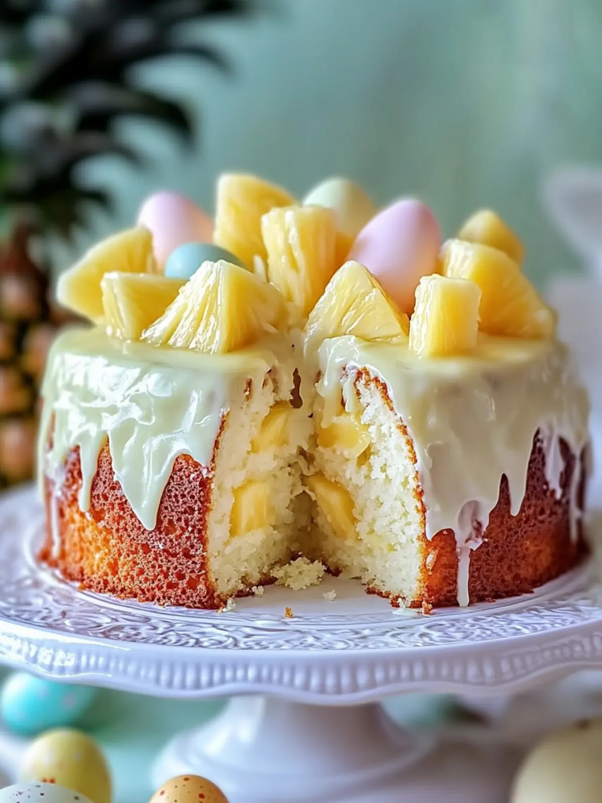 Easter Pineapple Heaven Cake