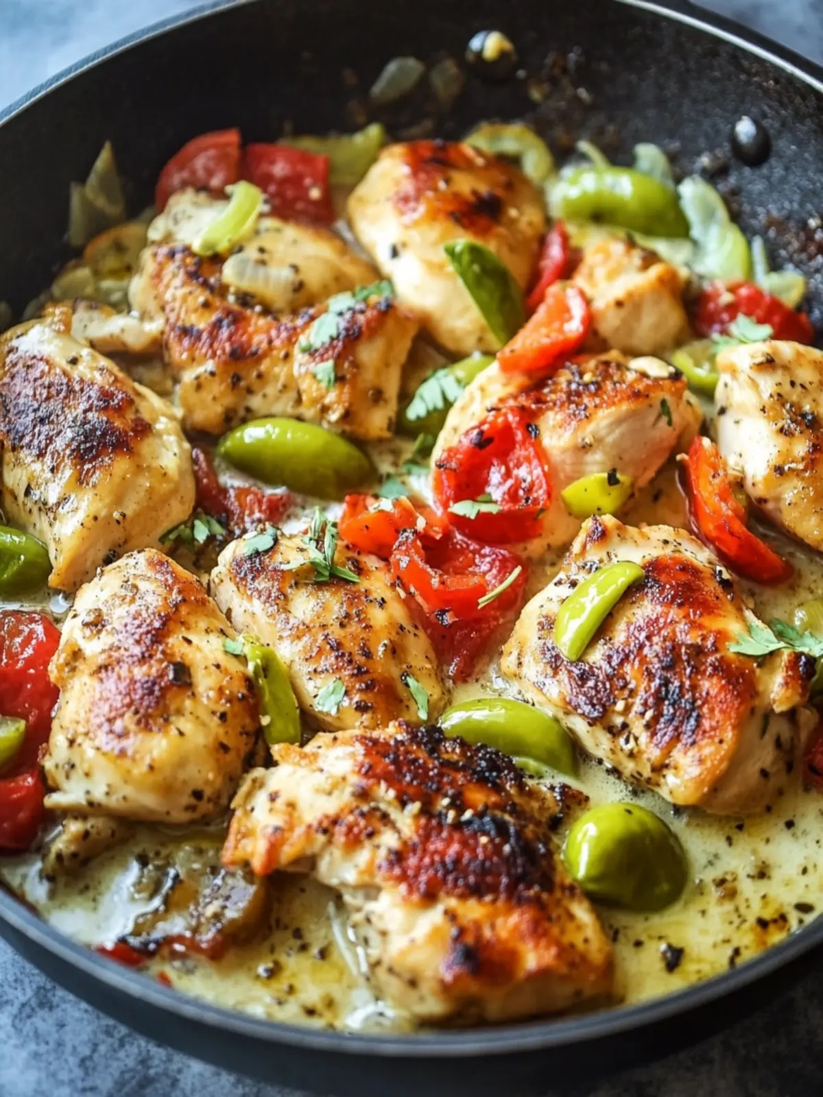 Pepperoncini Chicken Skillet