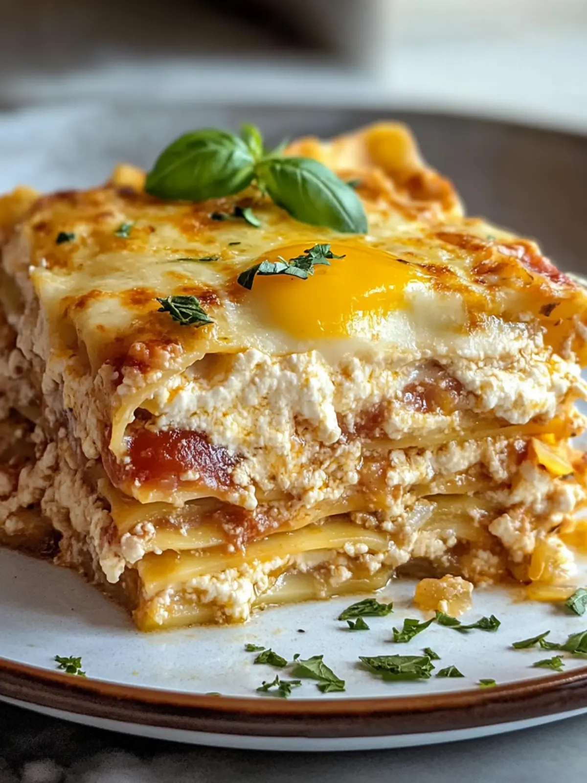 Savory Breakfast Lasagna