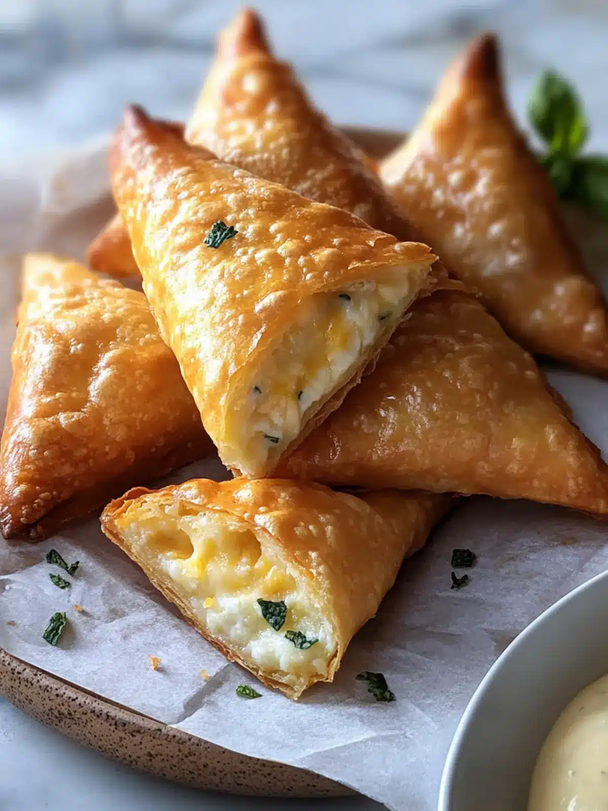 Cheese-Filled Lebanese Sambousek