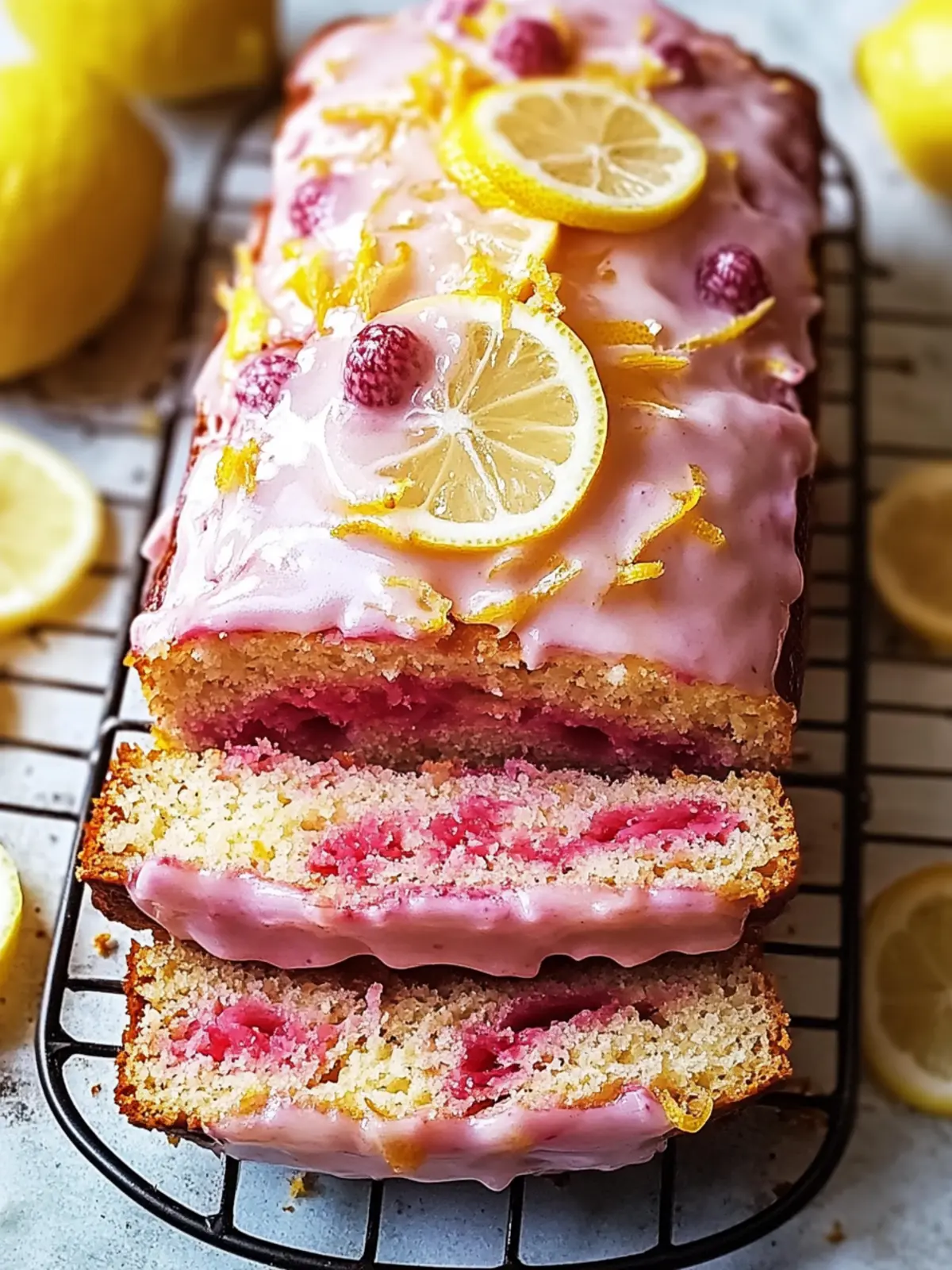 Lemon Rhubarb Sunshine Loaf