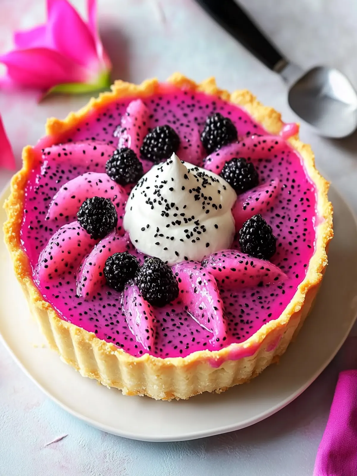 Delicious Dragon Fruit Cream Pie That Will Wow Your Guests - Quickest ...