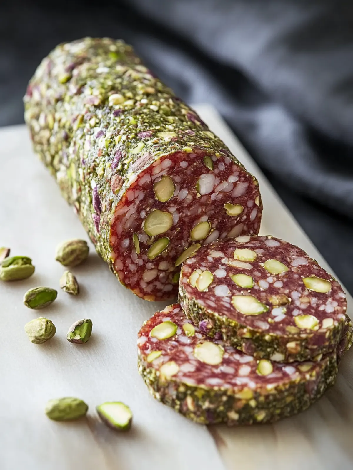 No-Bake Pistachio Salami