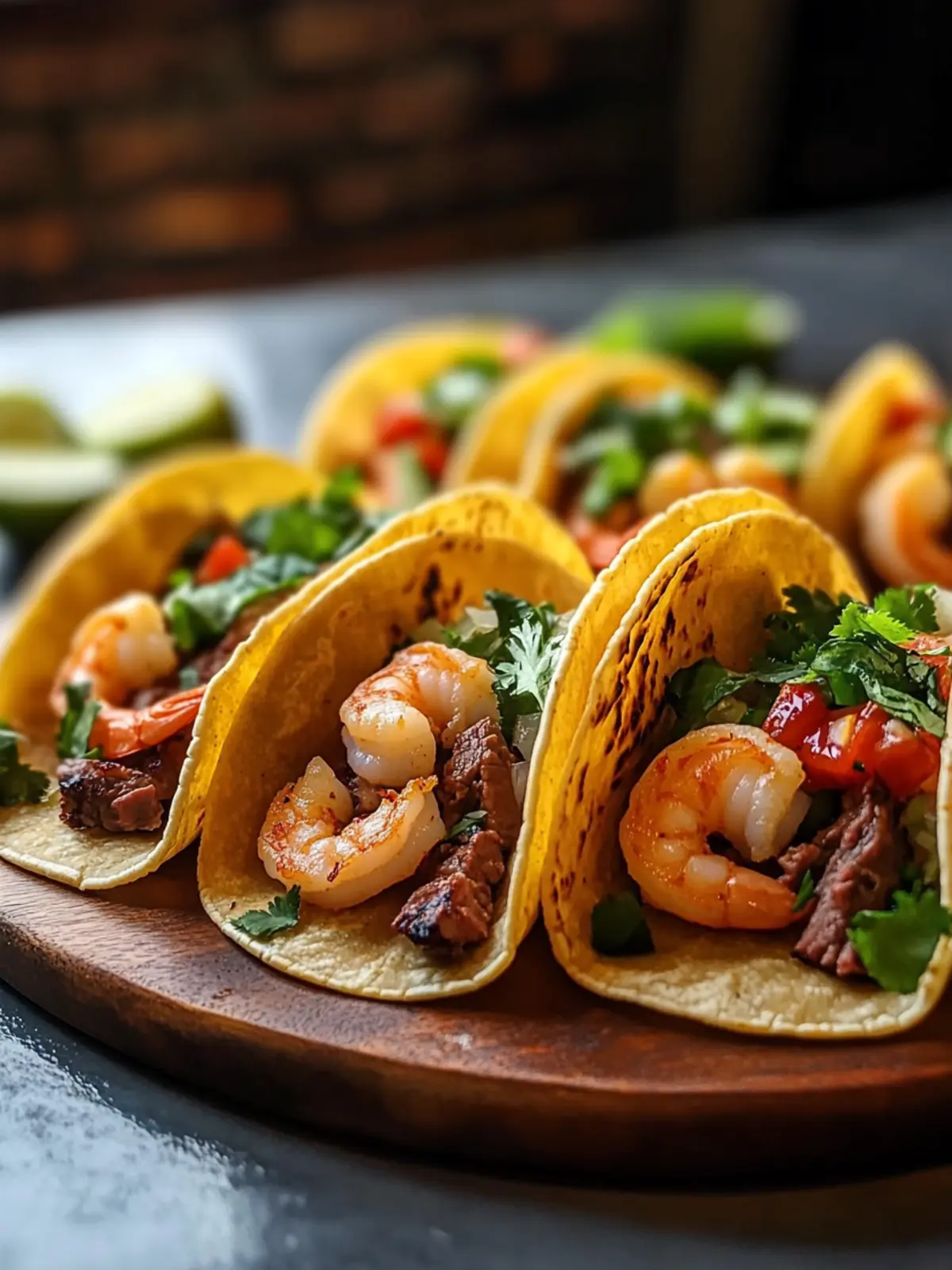 Shrimp and Steak Tacos