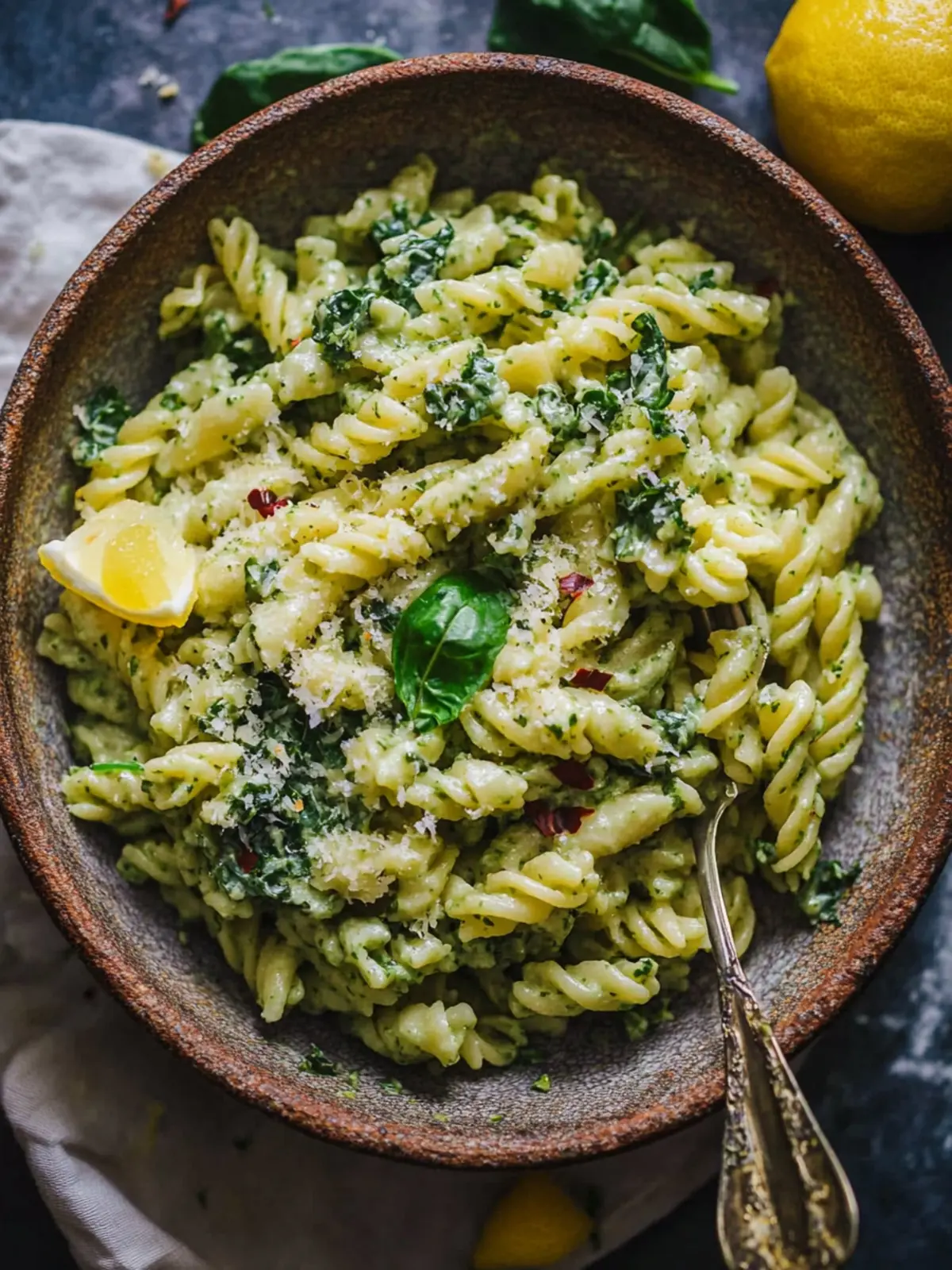 Kale Pasta With Lemon