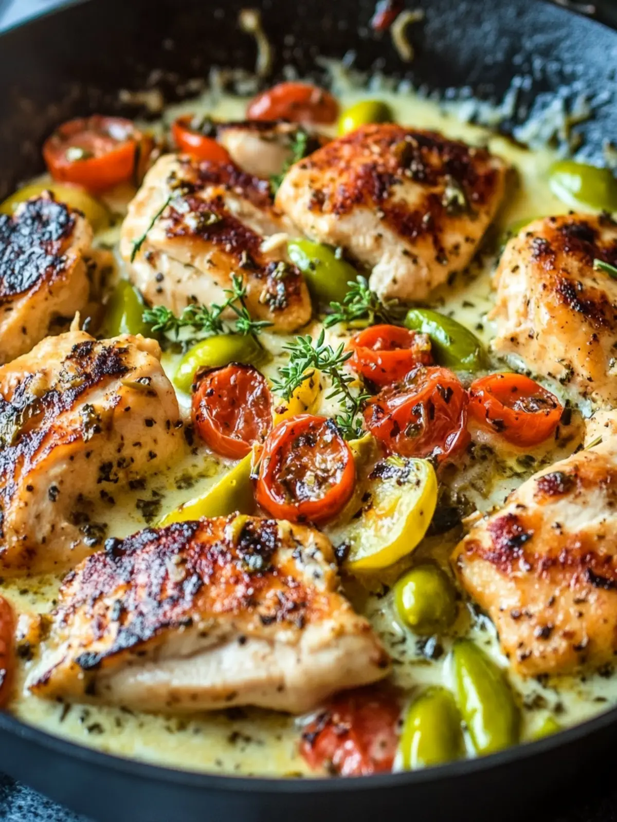 Pepperoncini Chicken Skillet