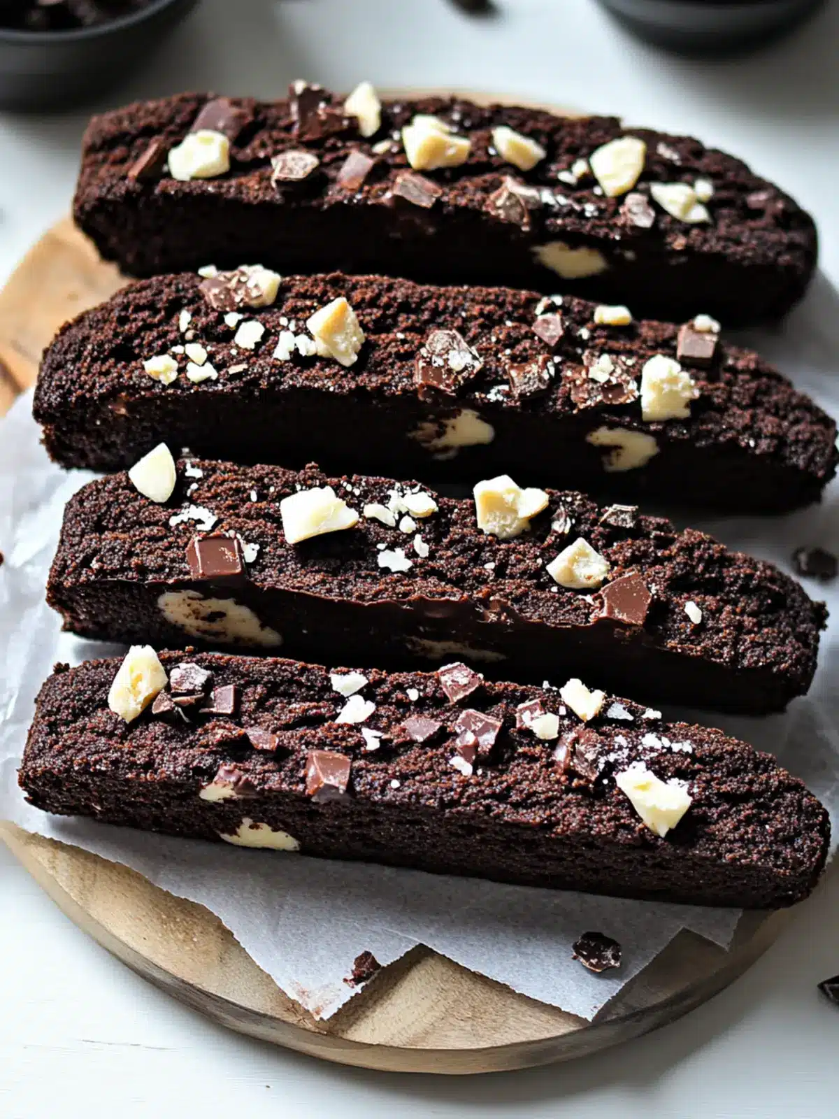 Double Chocolate Passover Biscotti