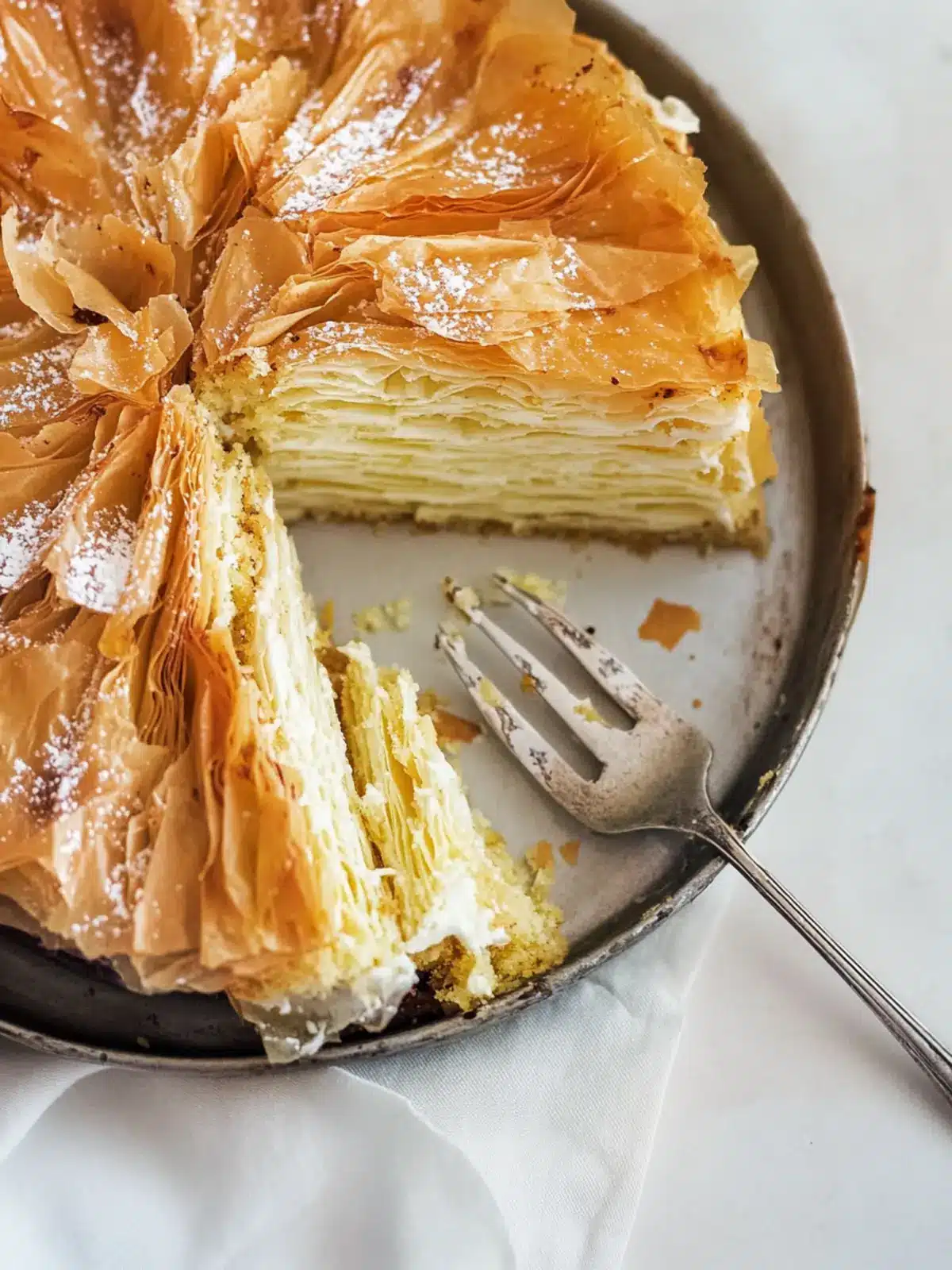 Phyllo Crinkle Cake
