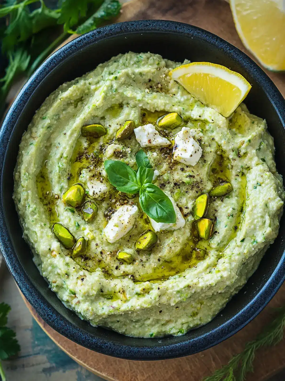 Pistachio and Feta Dip